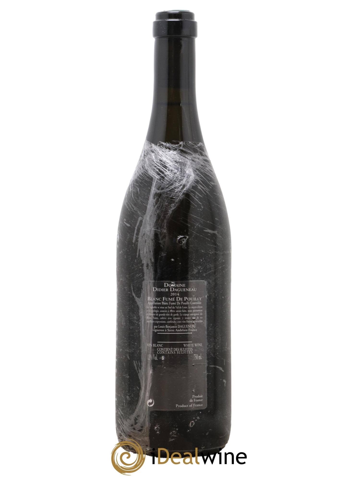 Vin de France (anciennement Pouilly-Fumé) Silex Dagueneau (Domaine Didier - Louis-Benjamin) 2014 - Lot de 1 bouteille - 1