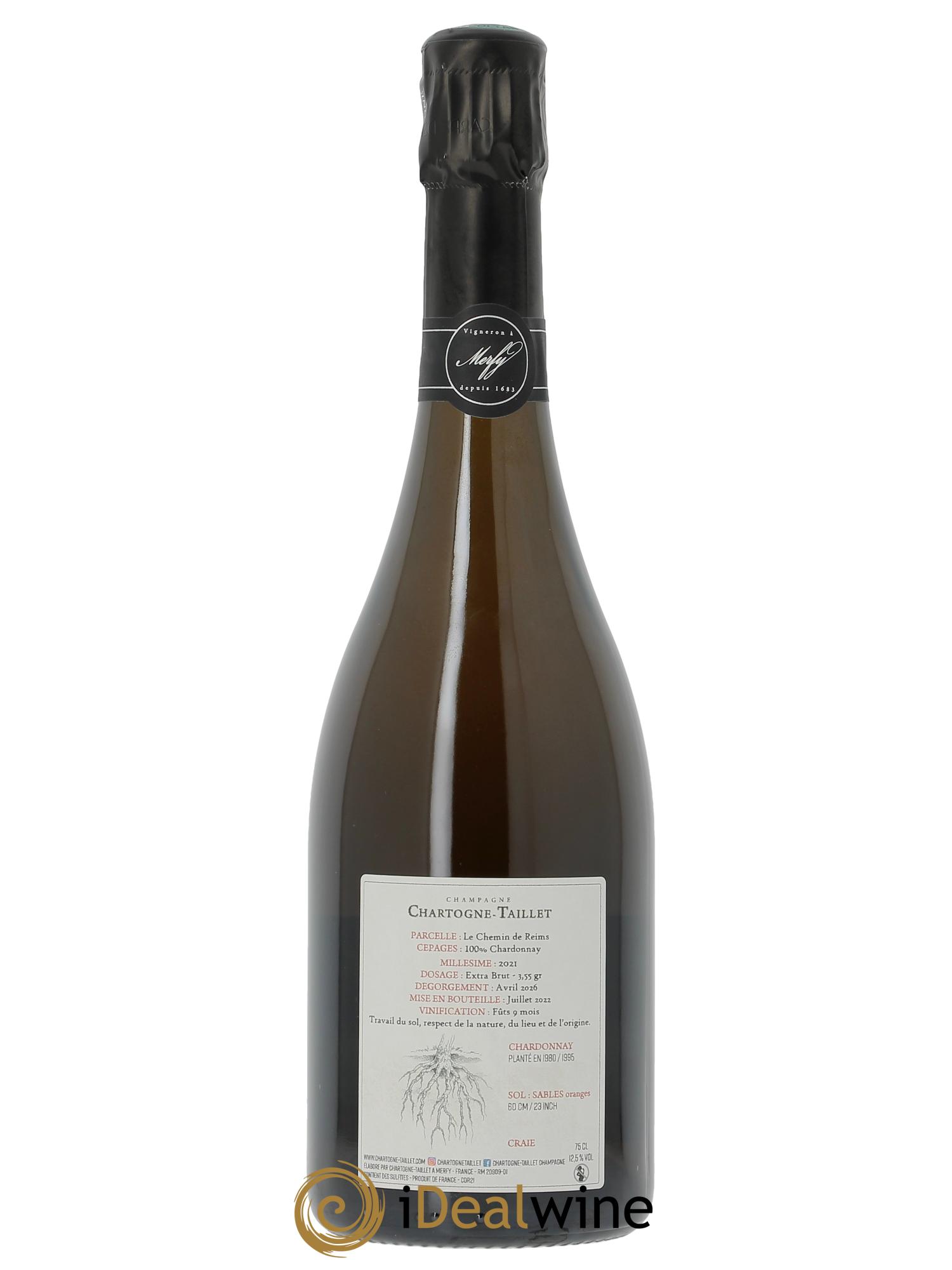 Chemins de Reims Chartogne-Taillet  2021 - Lotto di 1 bottiglia - 1