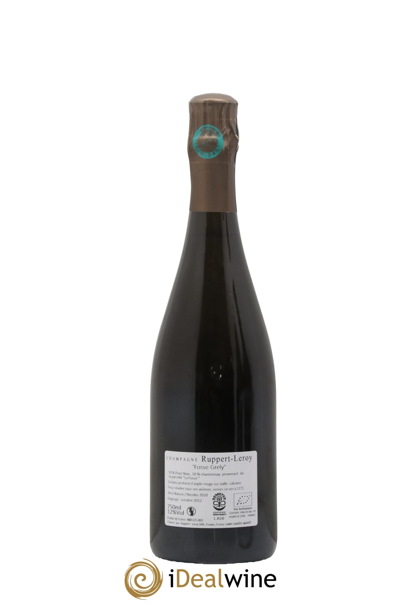 Fosse-Grely Brut Nature Ruppert-Leroy 2020 - Lot de 1 bouteille - 1