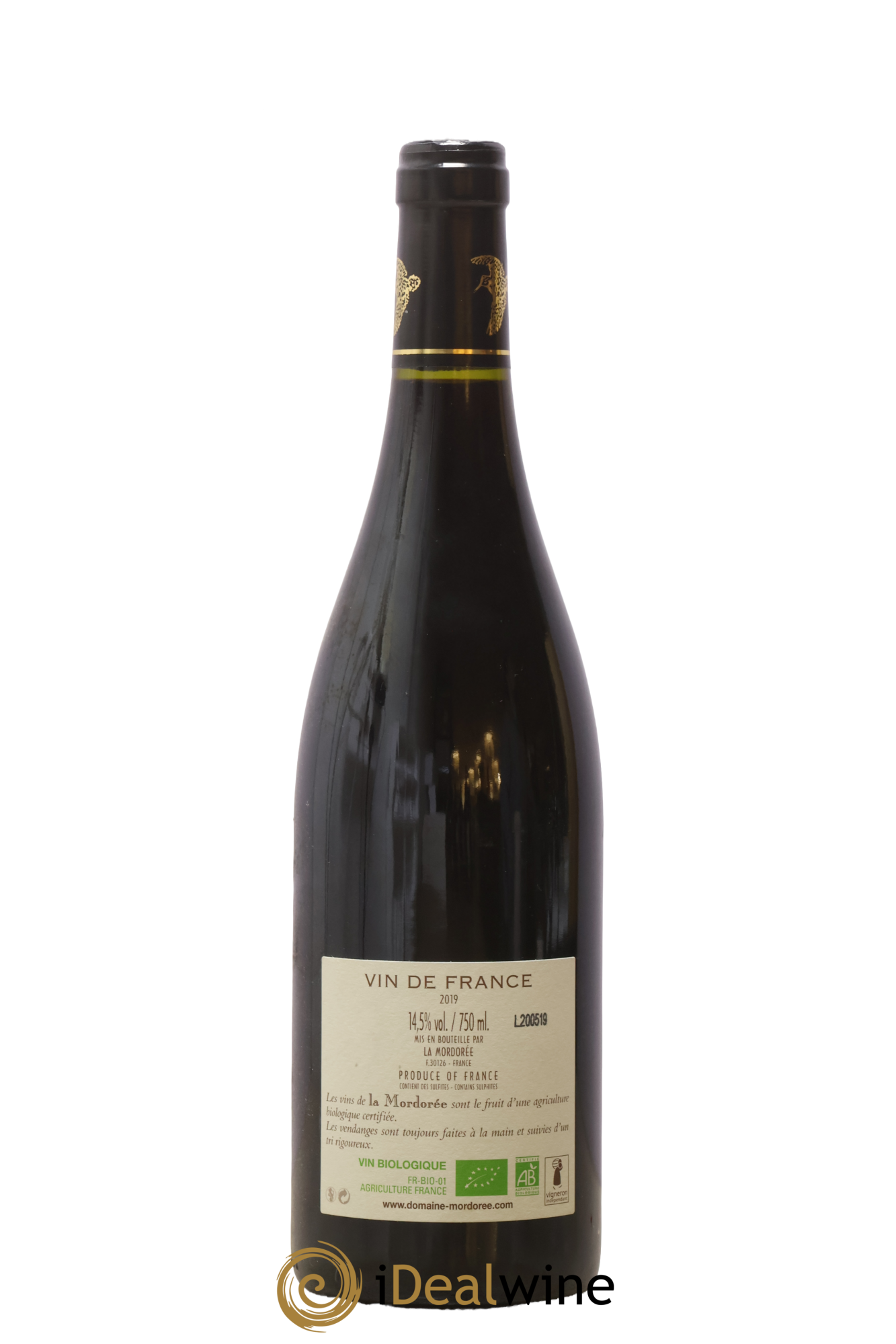 Vin de France La Remise Domaine de la Mordorée 2019 - Lot de 1 bouteille - 1