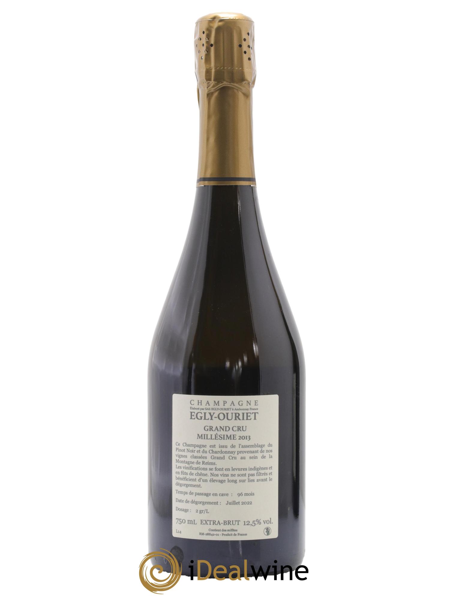Ambonnay Vieilles Vignes Brut Millésimé Egly-Ouriet 2013 - Lot de 1 bouteille - 1