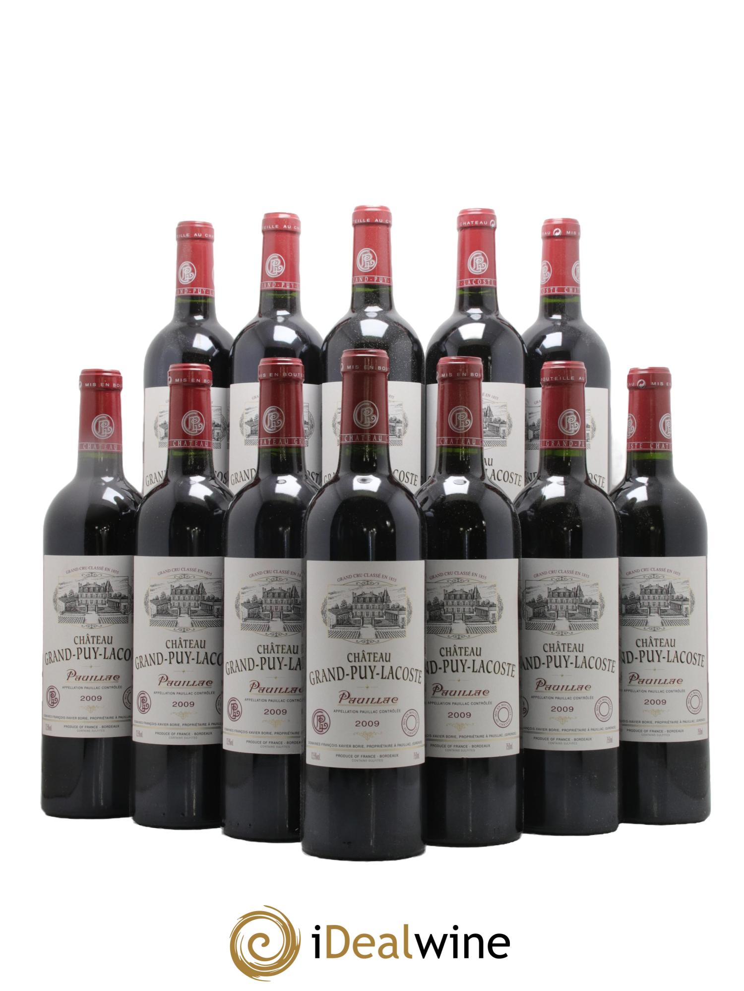 Château Grand Puy Lacoste 5ème Grand Cru Classé 2009 - Lot of 12 bottles - 0