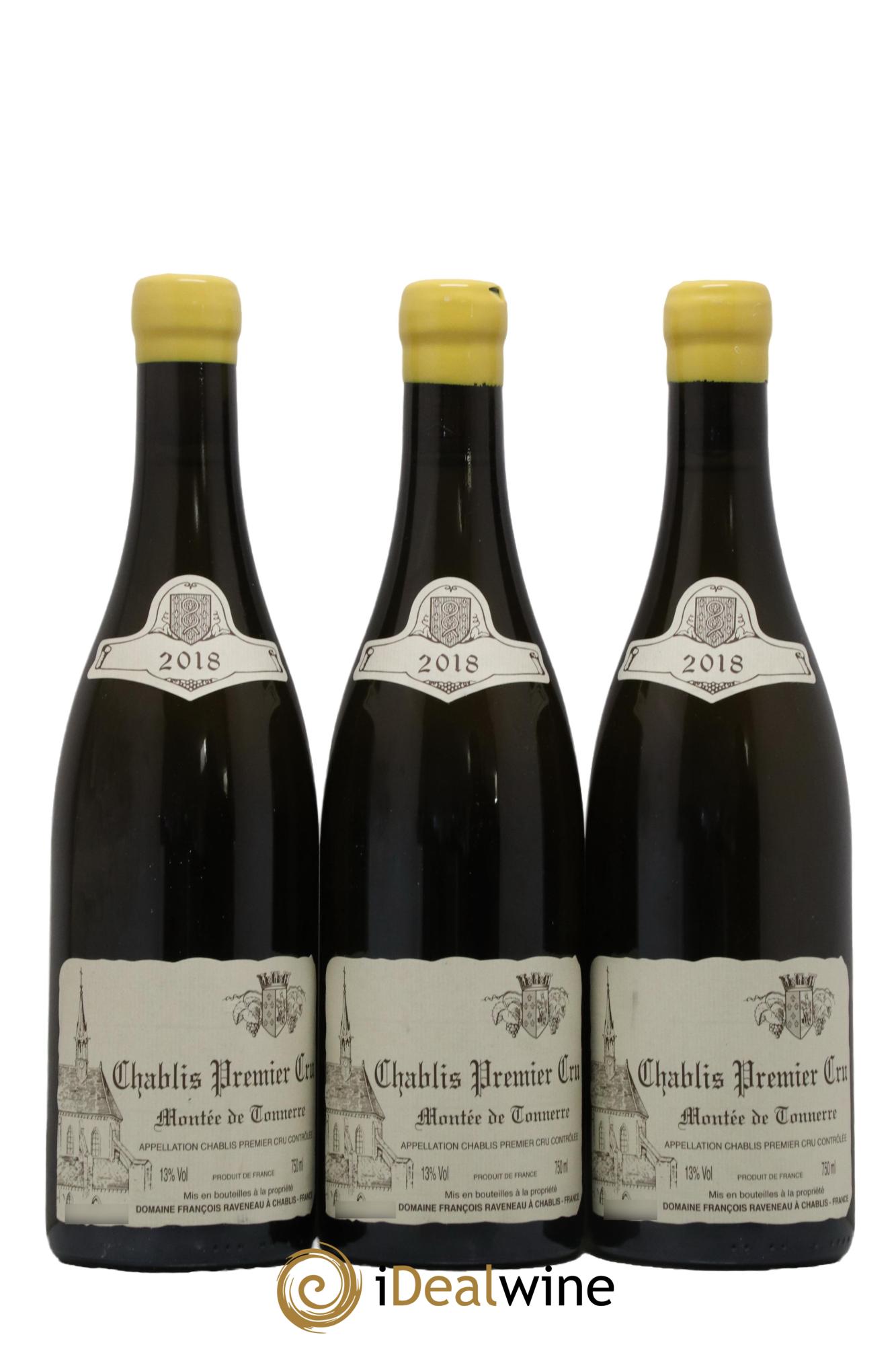 Chablis 1er Cru Montée de Tonnerre Raveneau (Domaine) 2018 - Lot of 3 bottles - 0