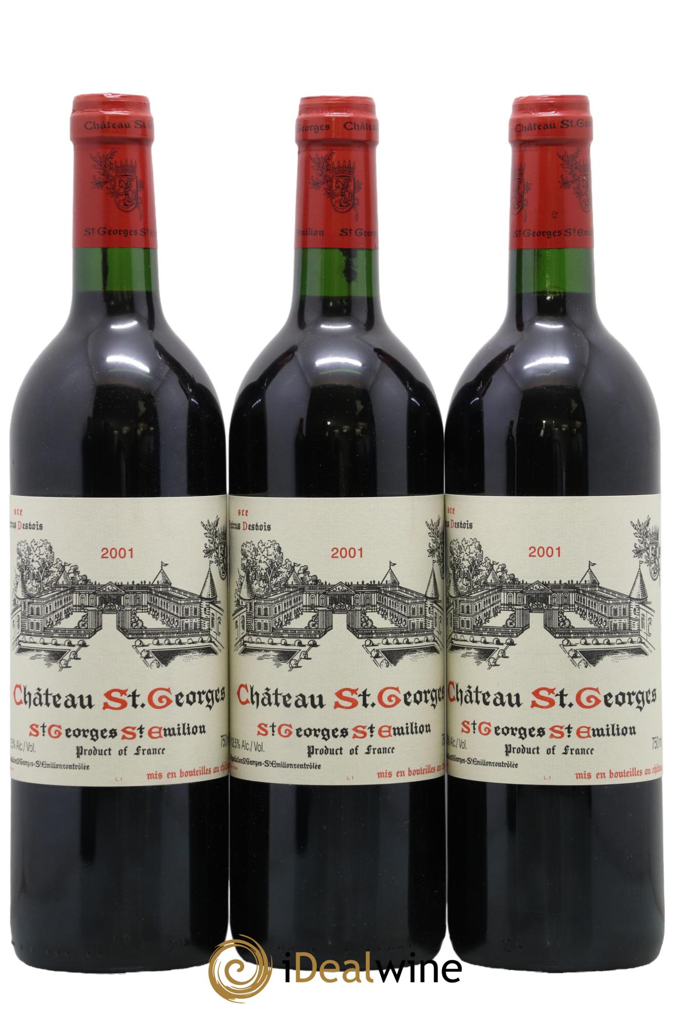 Château Saint-Georges 2001 - Posten von 3 Flaschen - 0