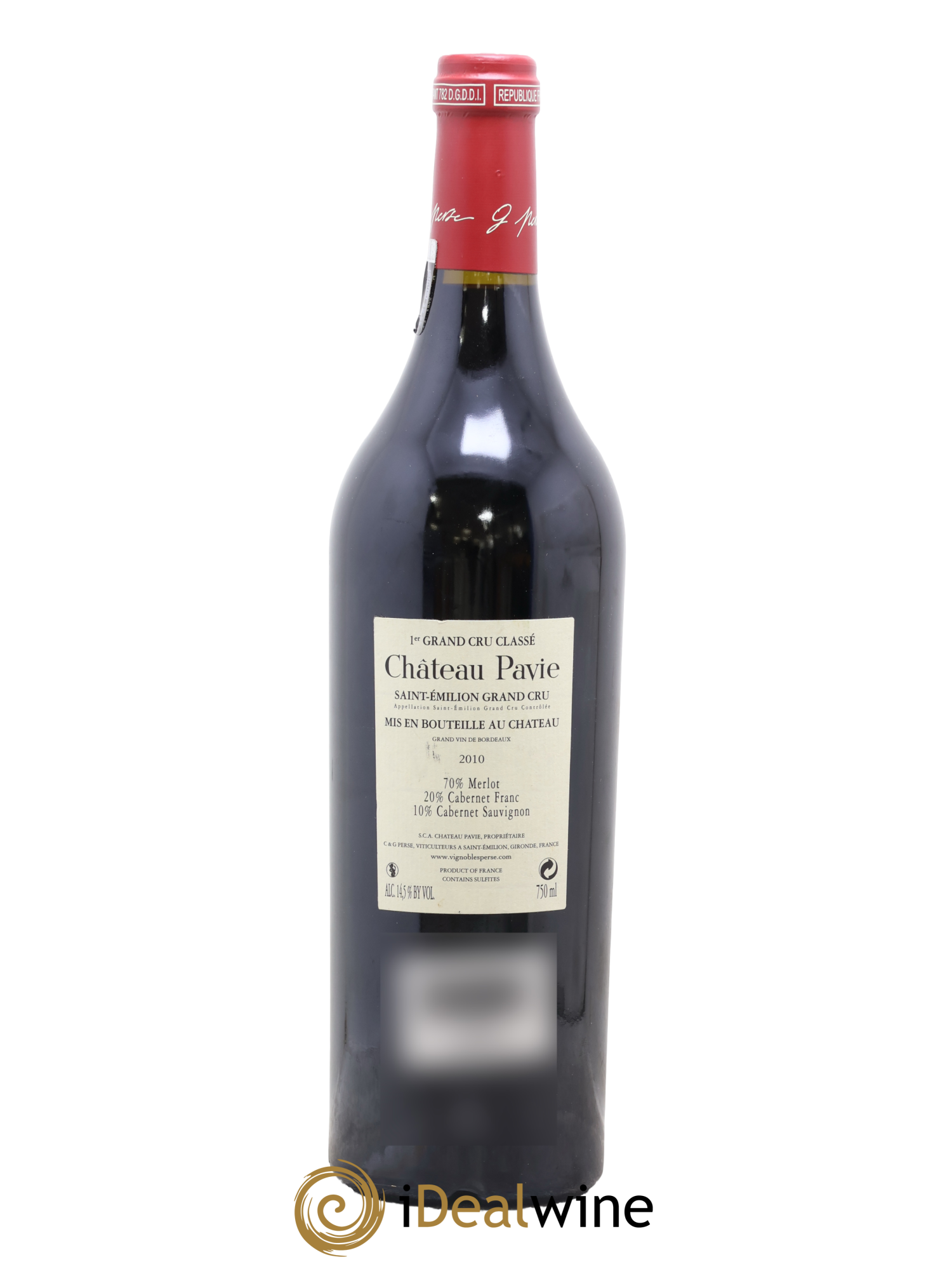 Château Pavie 1er Grand Cru Classé A 2010 - Lot de 1 bouteille - 1