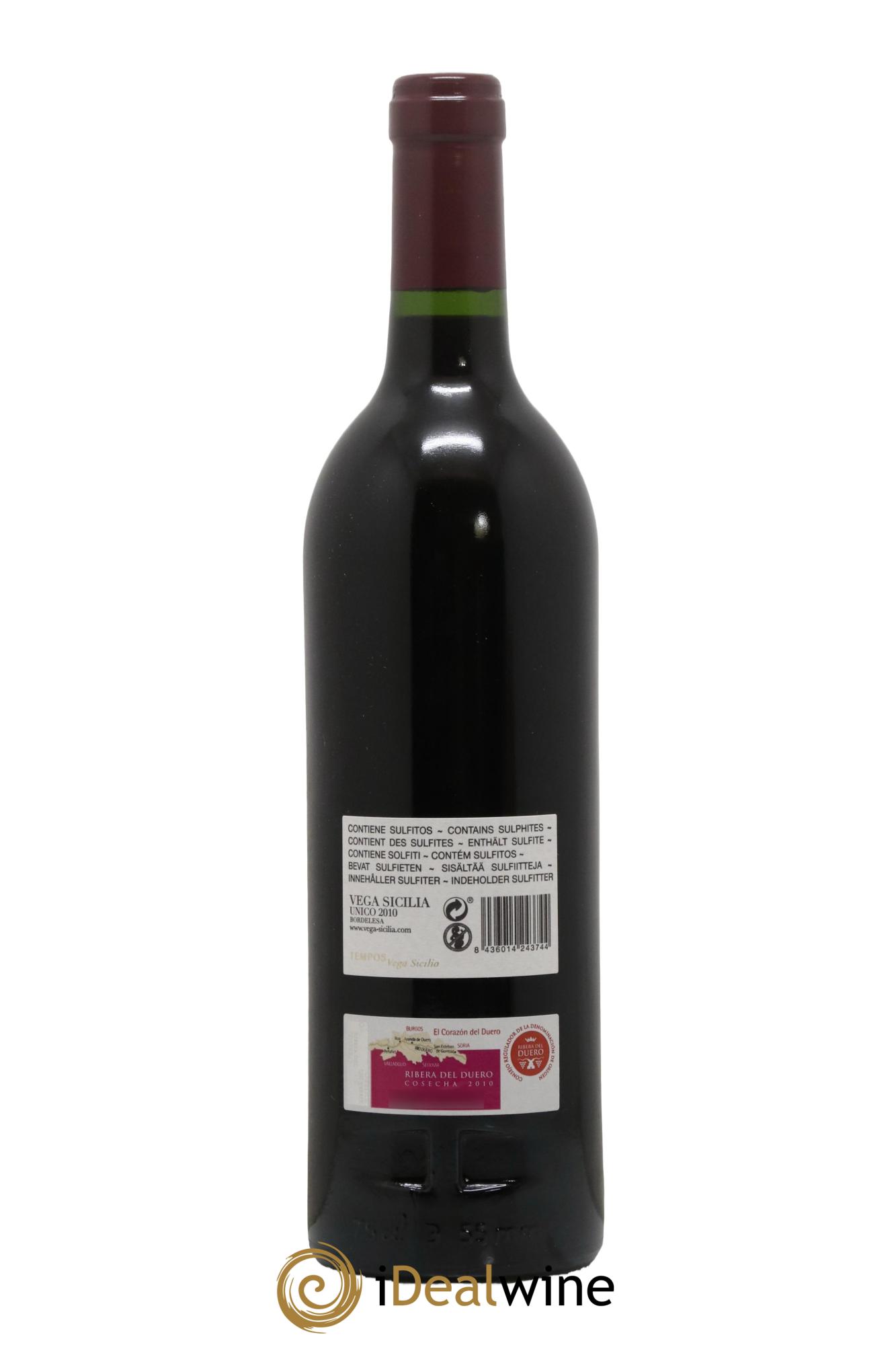 Ribera Del Duero DO Vega Sicilia Unico Famille Alvarez  2010 - Lot de 1 bouteille - 1