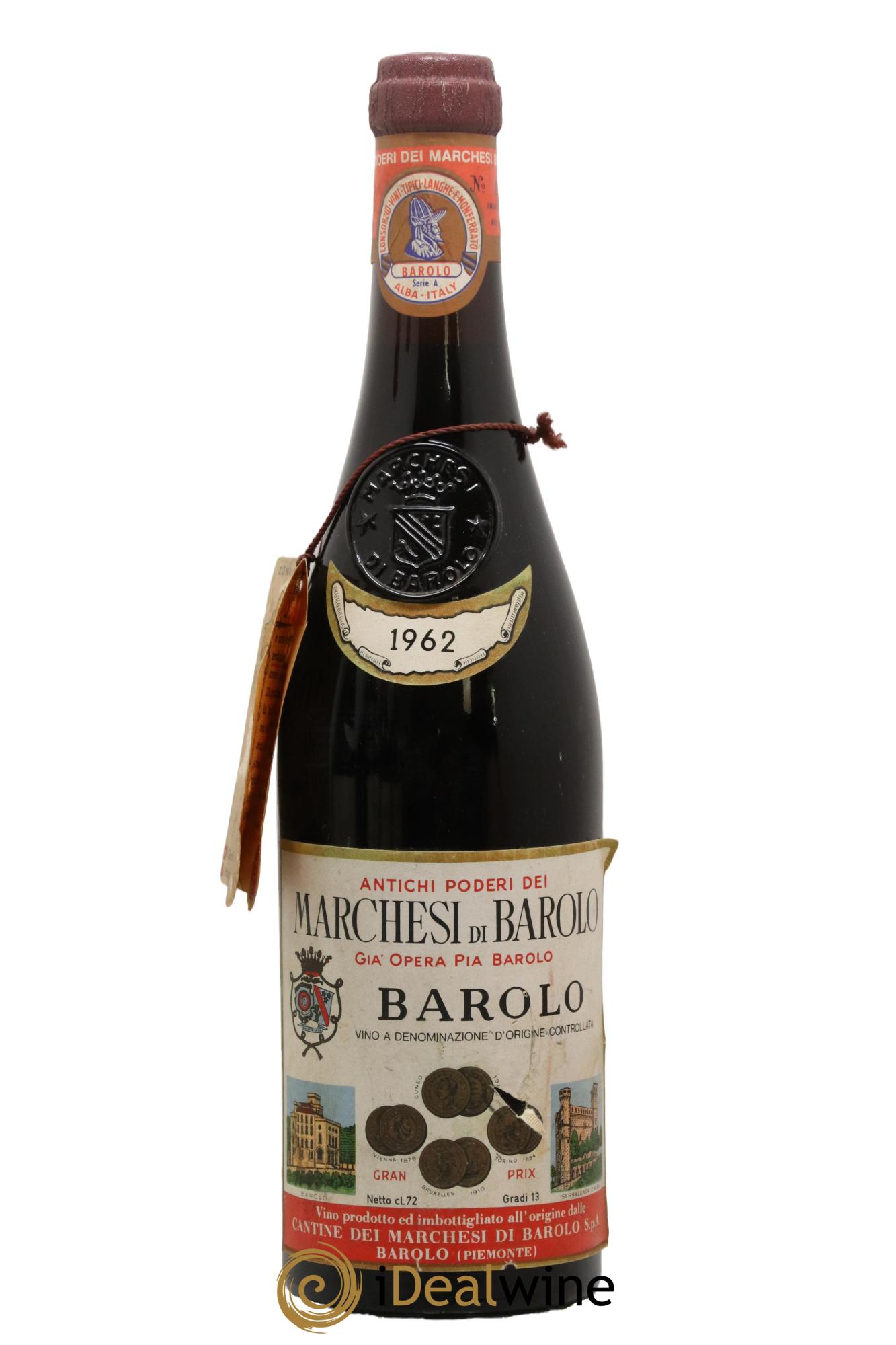 Barolo DOCG Marchesi di Barolo 1962 - Lot of 1 bottle - 0