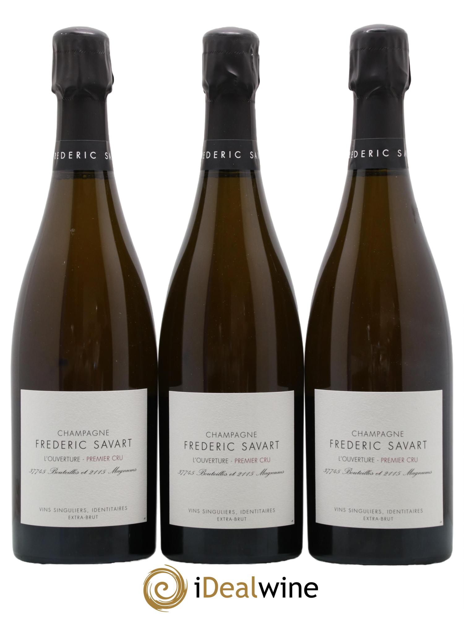 L'Ouverture 1er Cru Brut Savart Extra Brut Premier Cru L Ouverture Maison Frederic Savart - Lotto di 3 bottiglie - 0