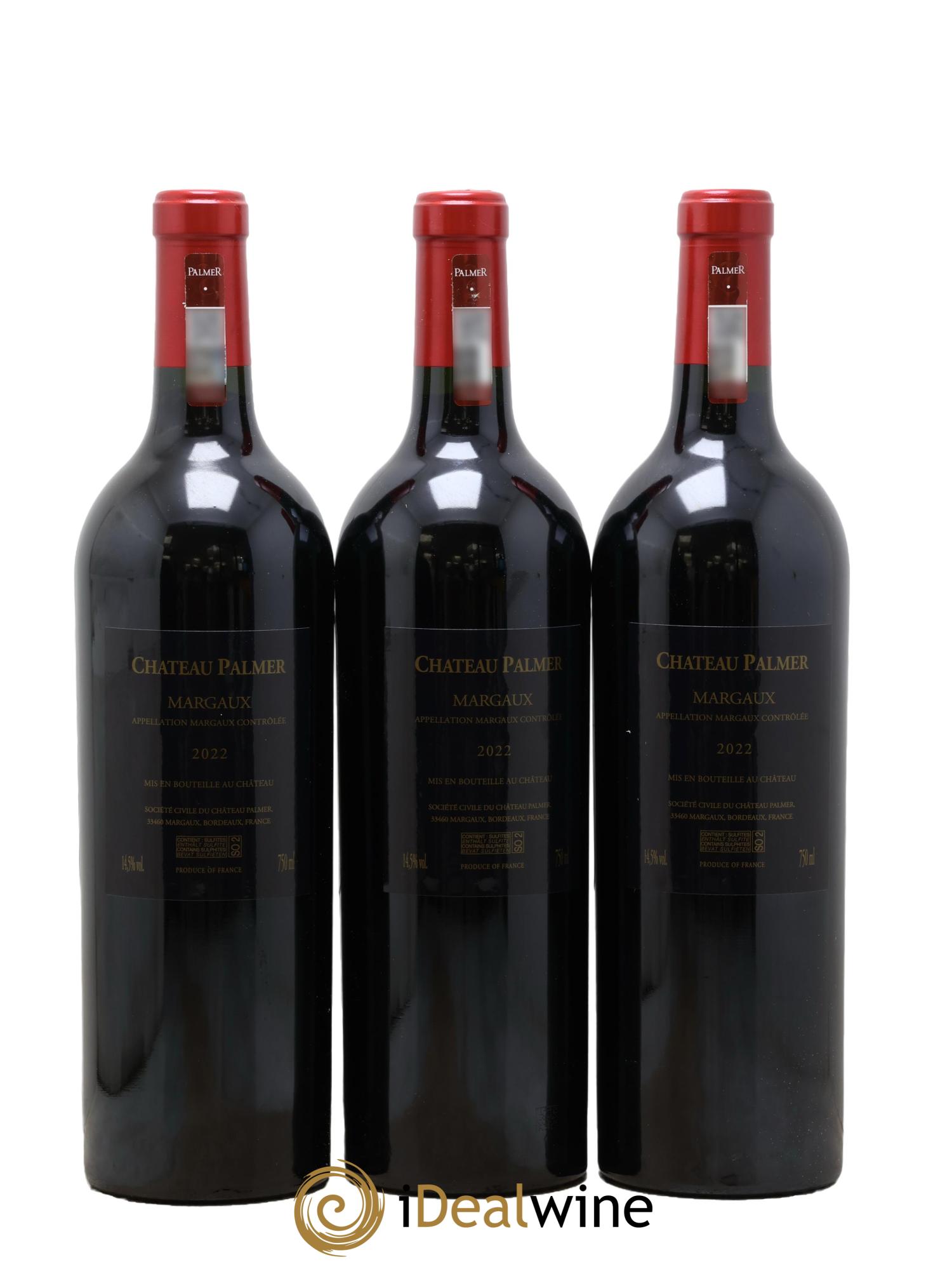Château Palmer 3ème Grand Cru Classé 2022 - Lot de 6 bouteilles - 2