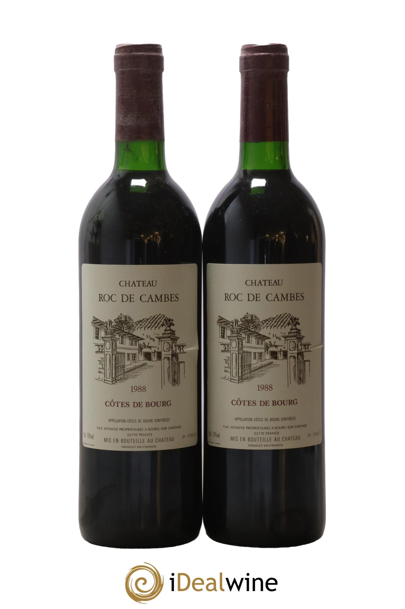 Roc de Cambes 1988 - Lot de 2 bouteilles - 0