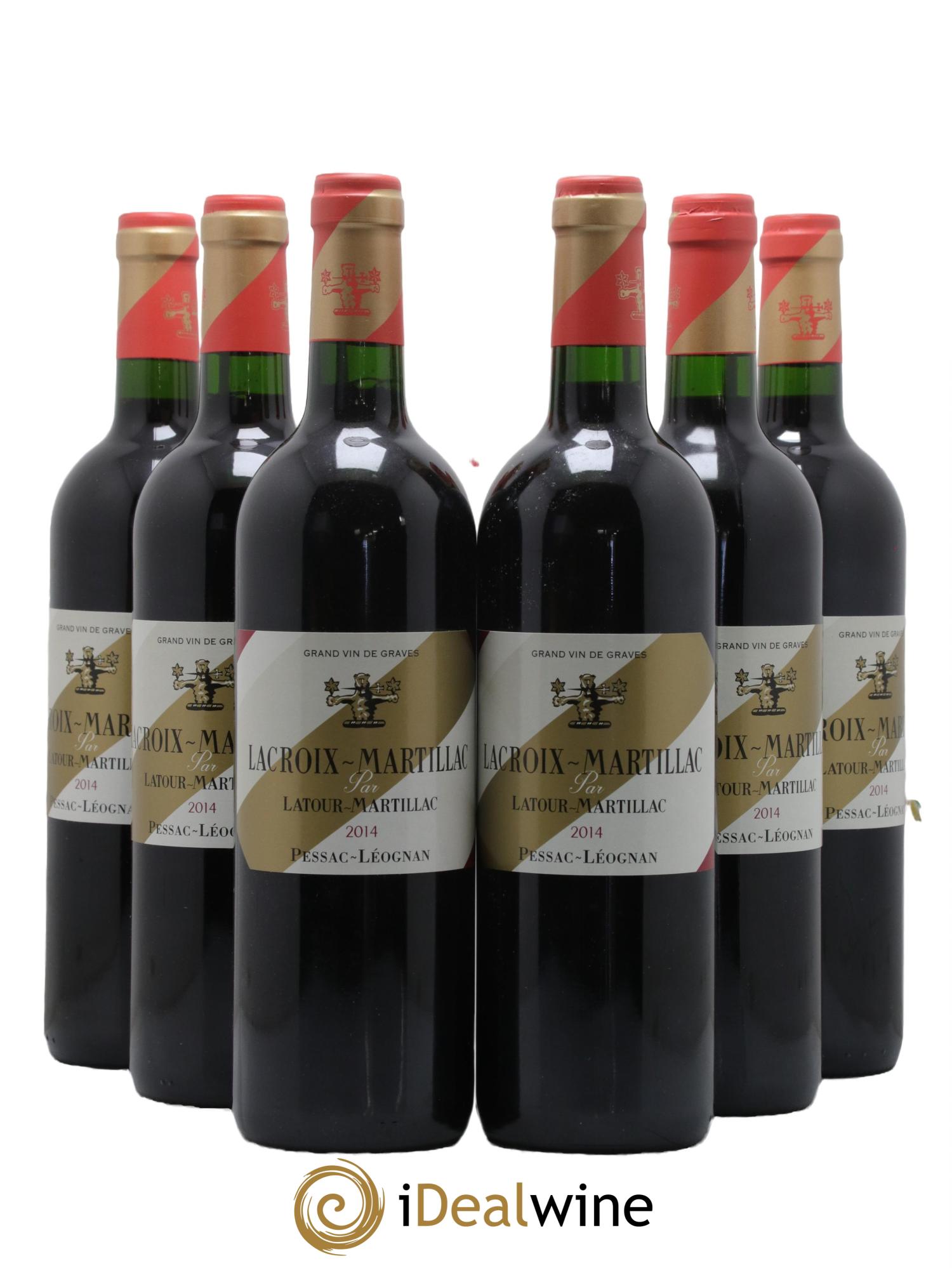 Pessac-Léognan Lacroix Martillac 2014 - Lot de 6 bouteilles - 0