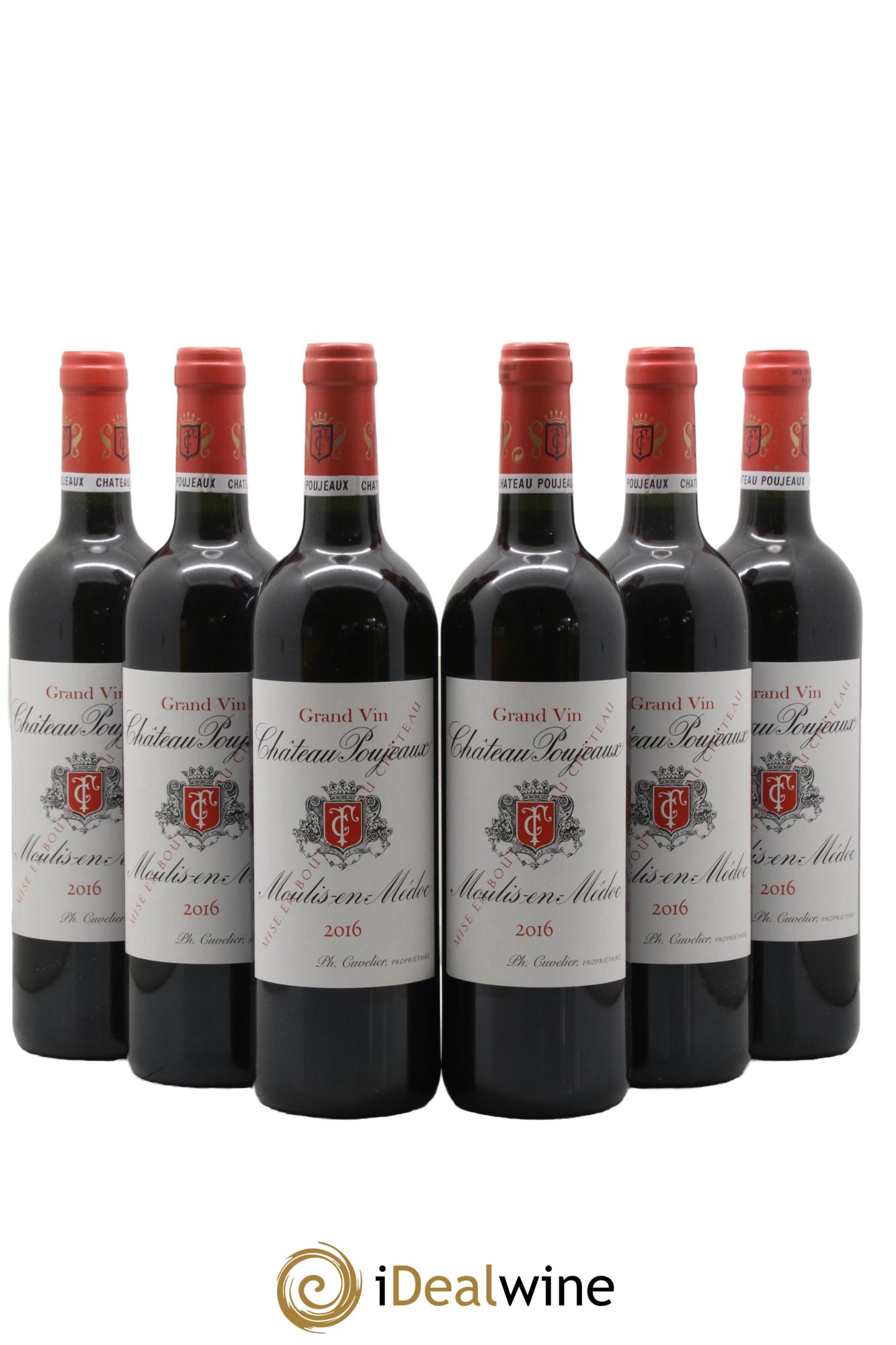 Château Poujeaux 2016 - Lot de 6 bouteilles - 0