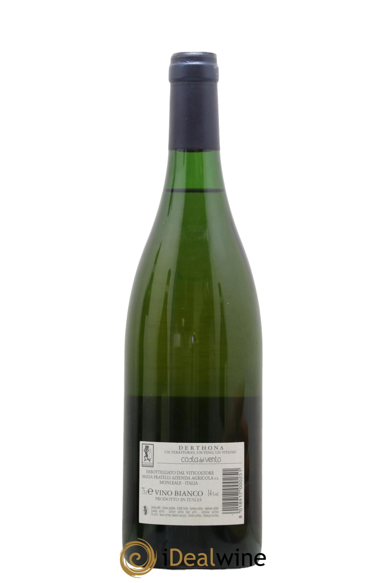 Italie Derthona Costa del Vento Timorasso Vigneti Massa 2012 - Posten von 1 Flasche - 1