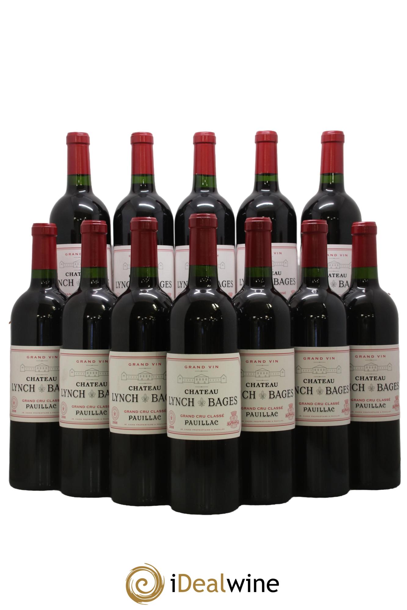 Château Lynch Bages 5ème Grand Cru Classé  2008 - Lot of 12 bottles - 0