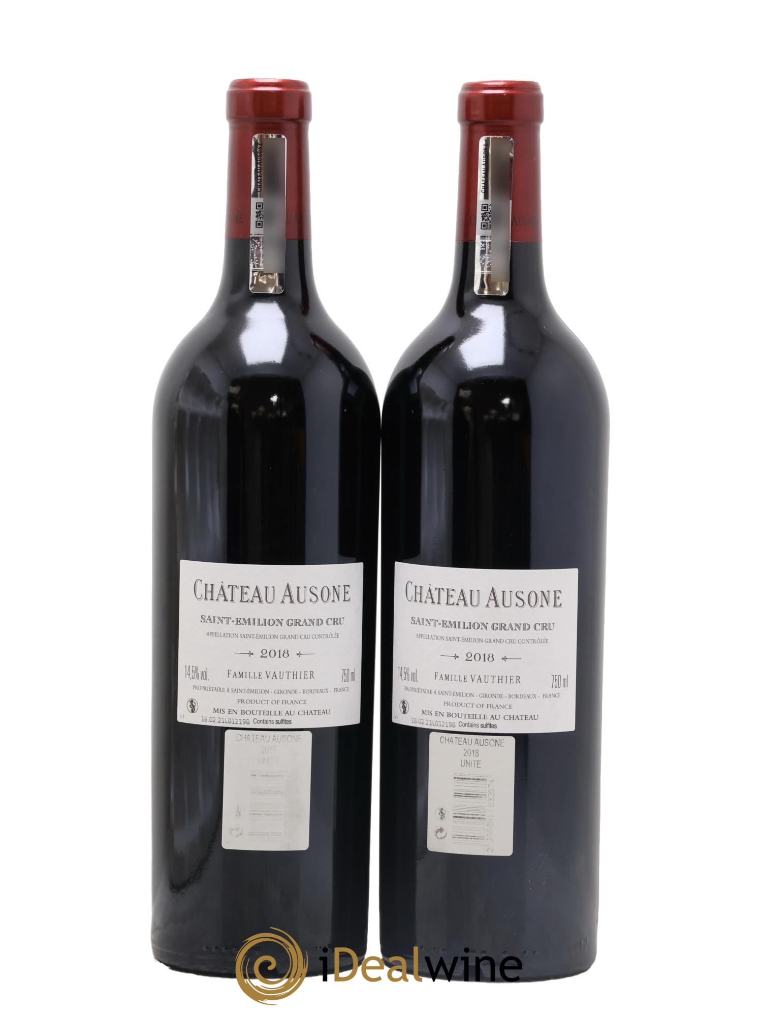 Château Ausone 1er Grand Cru Classé A 2018 - Lot de 2 bouteilles - 1