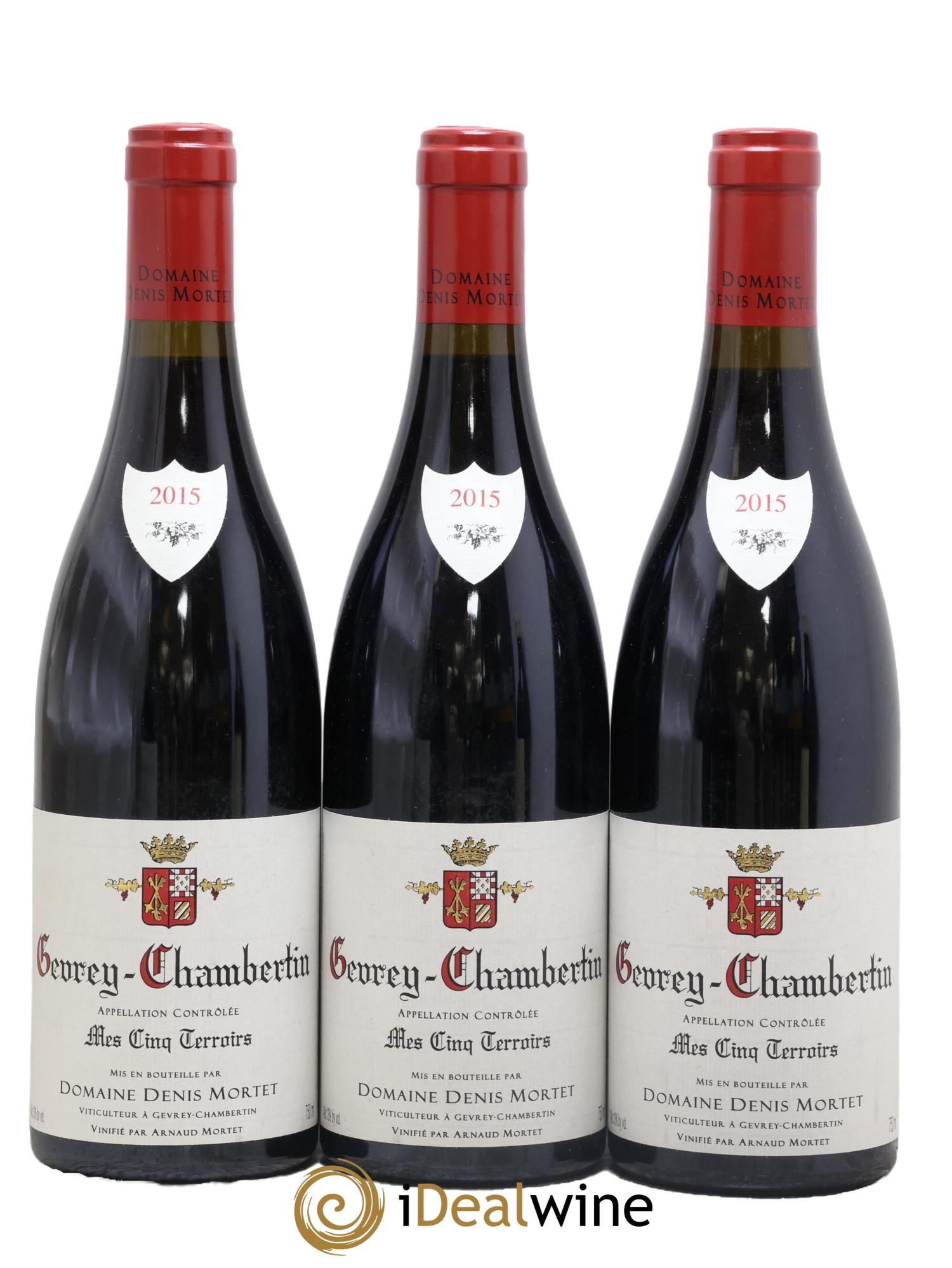 Gevrey-Chambertin Mes Cinq Terroirs Denis Mortet (Domaine) 2015 - Posten von 3 Flaschen - 0