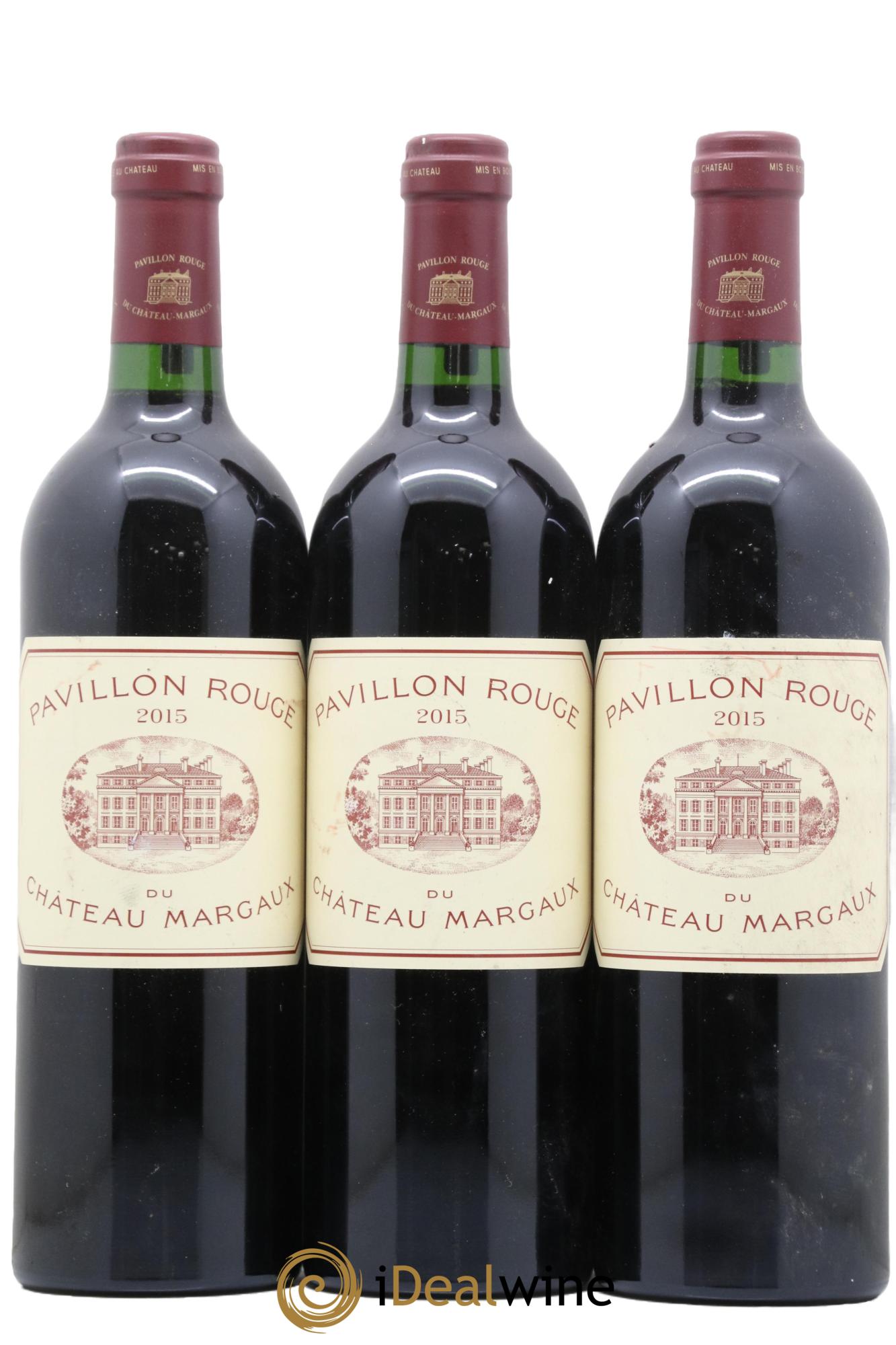 Pavillon Rouge du Château Margaux Second Vin 2015 - Lot de 3 bouteilles - 0