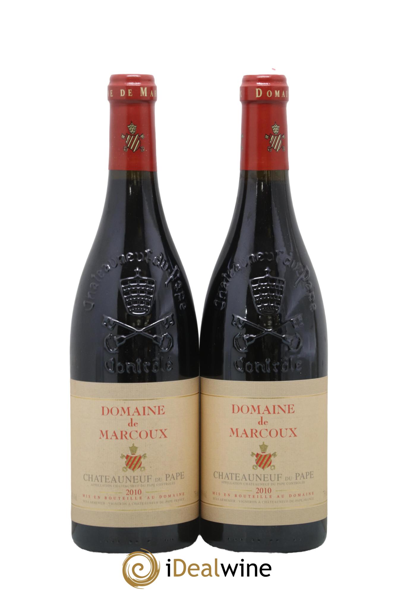 Châteauneuf-du-Pape Marcoux (Domaine de) 2010 - Lot de 2 bouteilles - 0