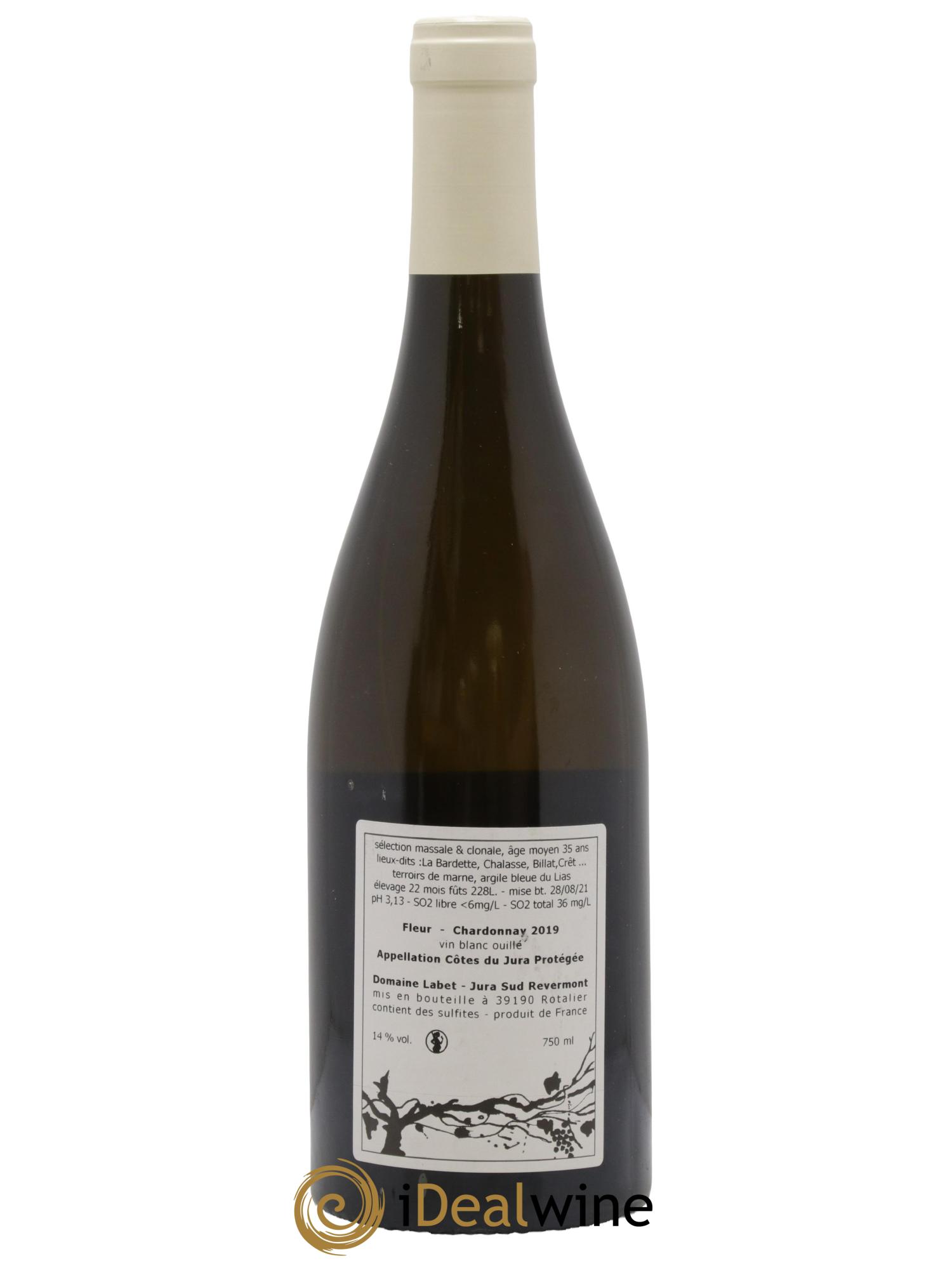 Côtes du Jura Chardonnay Fleur Romain - Julien - Charline Labet 2019 - Posten von 1 Flasche - 1