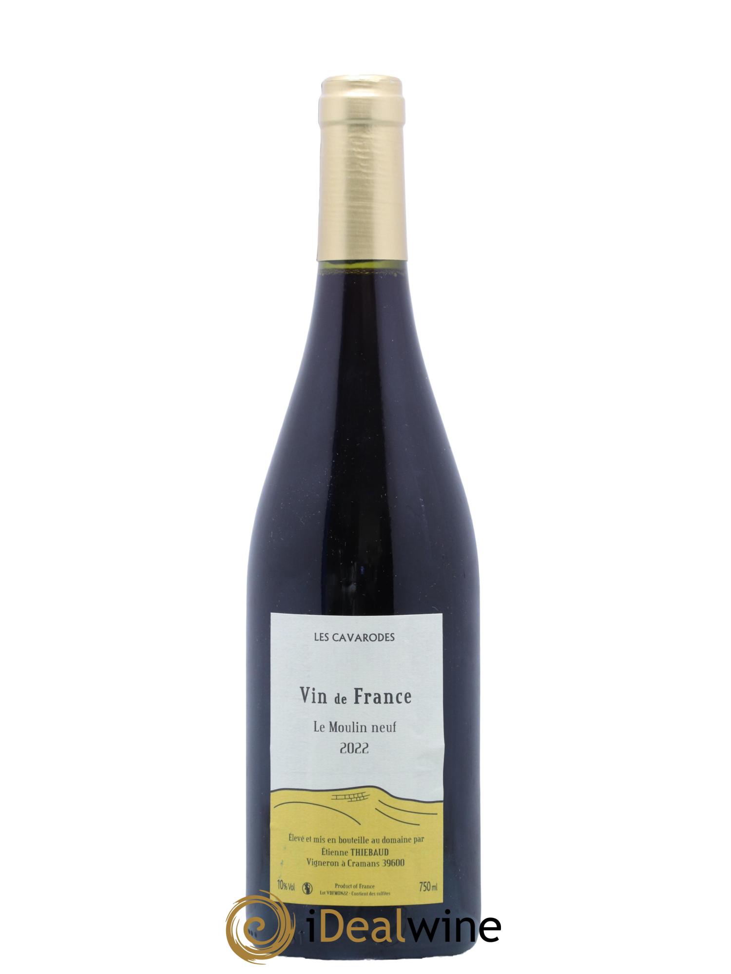 Vin de France Le Moulin Neuf Domaine des Cavarodes Etienne Thiebaud 2022 - Lot de 1 bouteille - 0