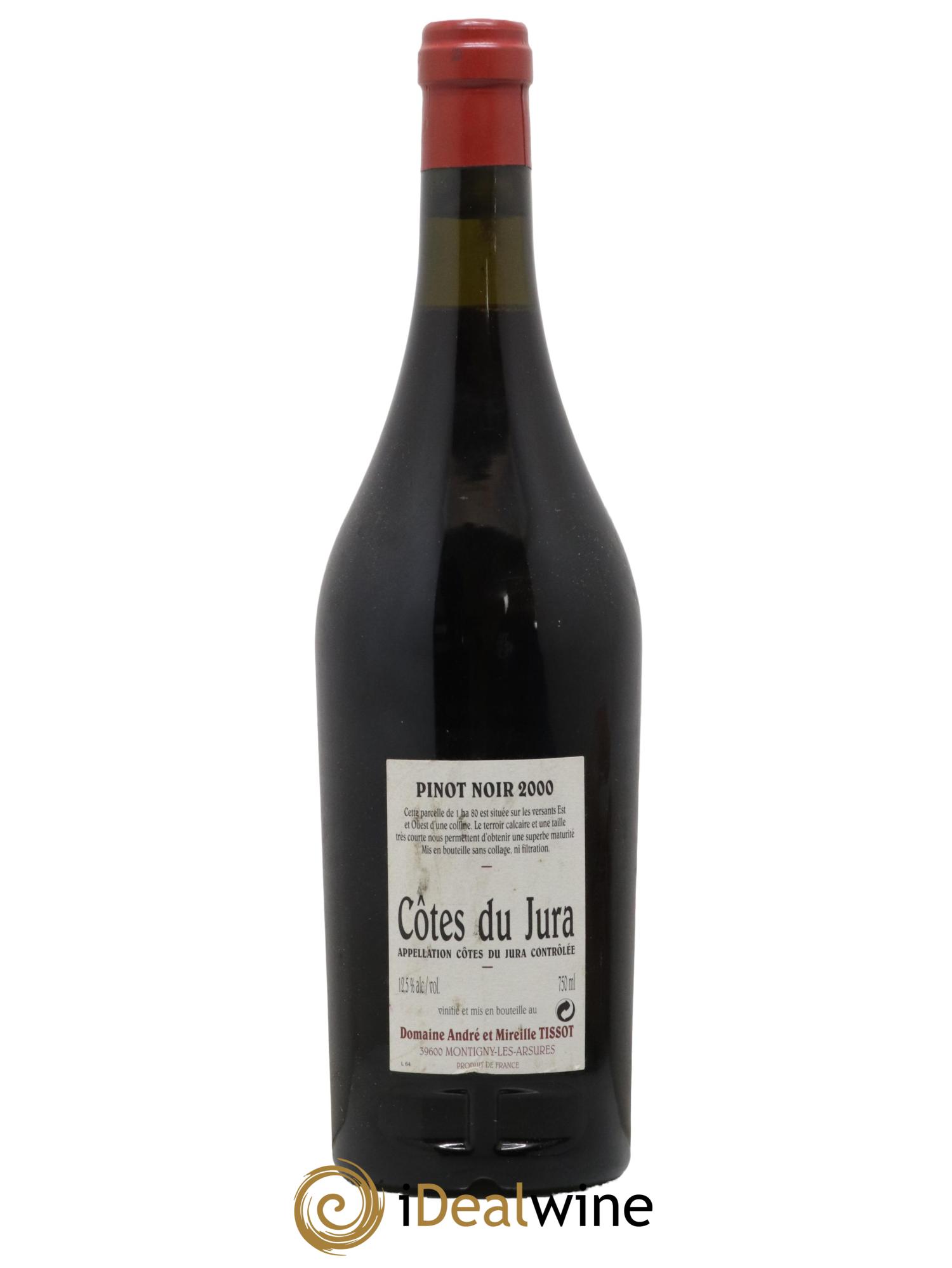 Côtes du Jura Pinot Noir En Barberon Tissot 2000 - Lot de 1 bouteille - 1
