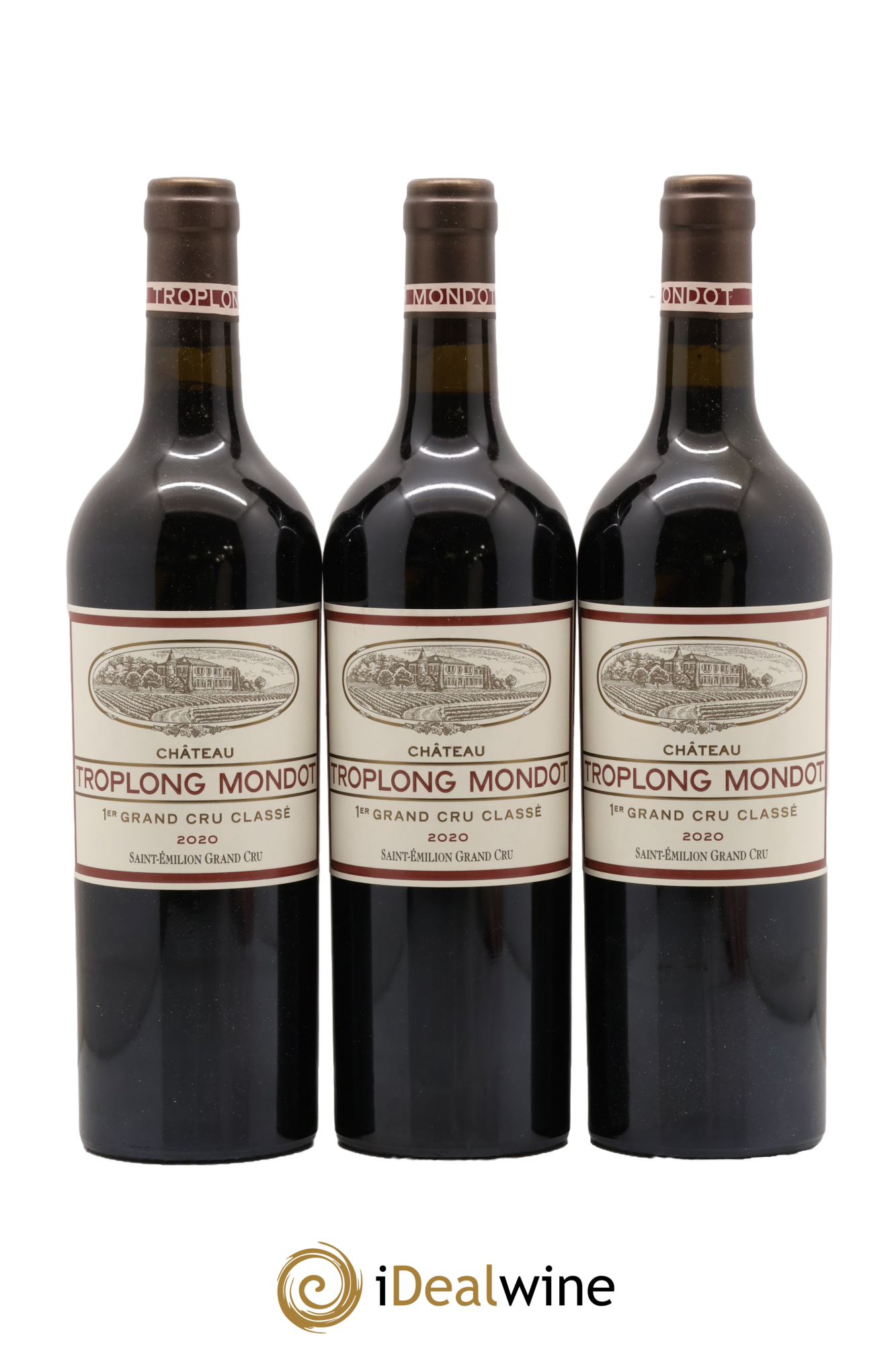 Château Troplong Mondot 1er Grand Cru Classé B 2020 - Lot de 3 bouteilles - 0