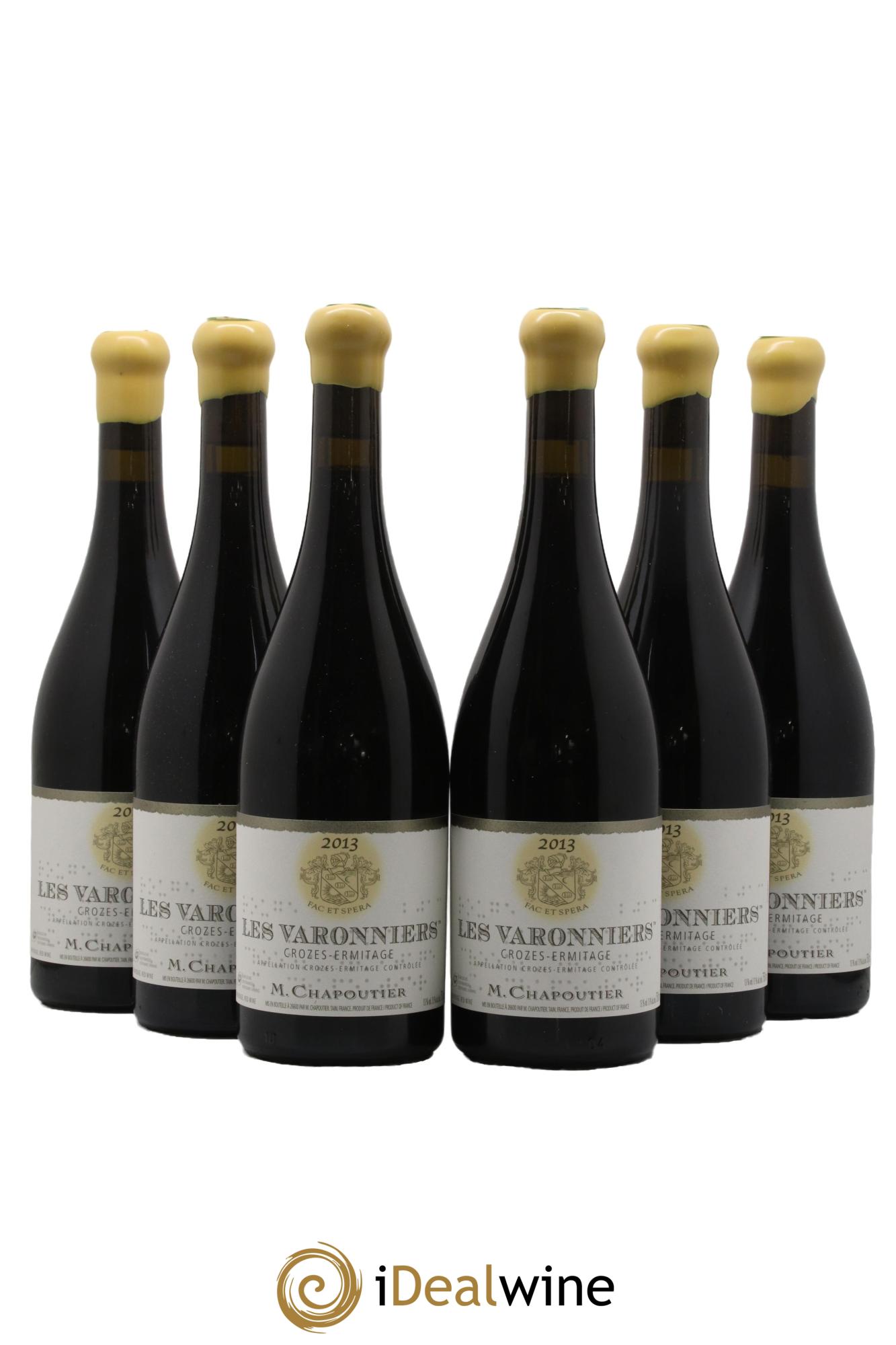 Crozes-Hermitage Les Varonniers Chapoutier 2013 - Lot de 6 bouteilles - 0