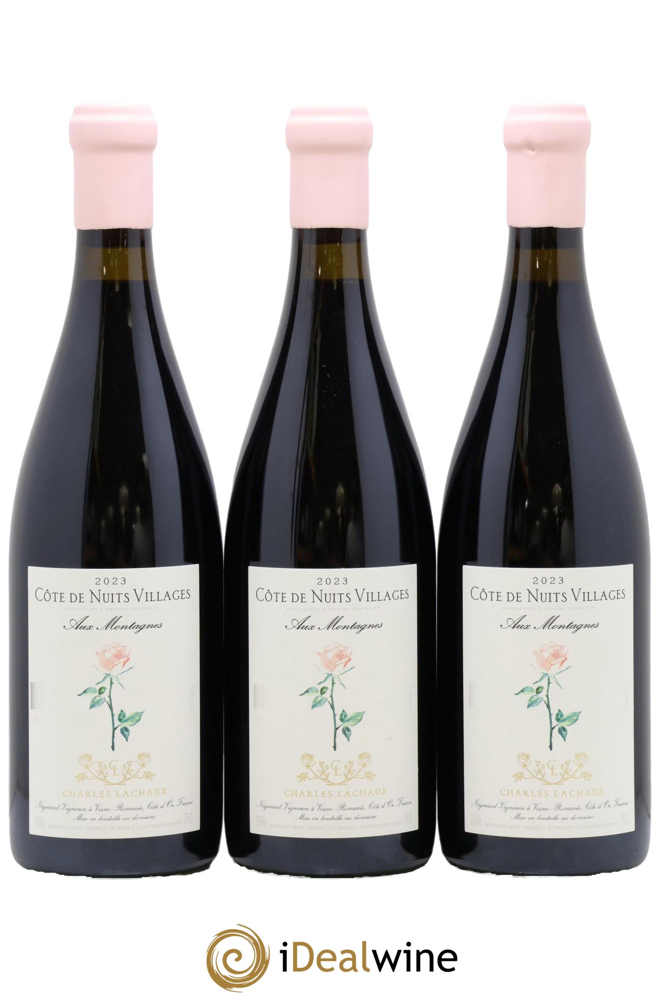 Côte de Nuits-Villages Aux Montagnes Charles Lachaux 2023 - Lot de 3 bouteilles - 0
