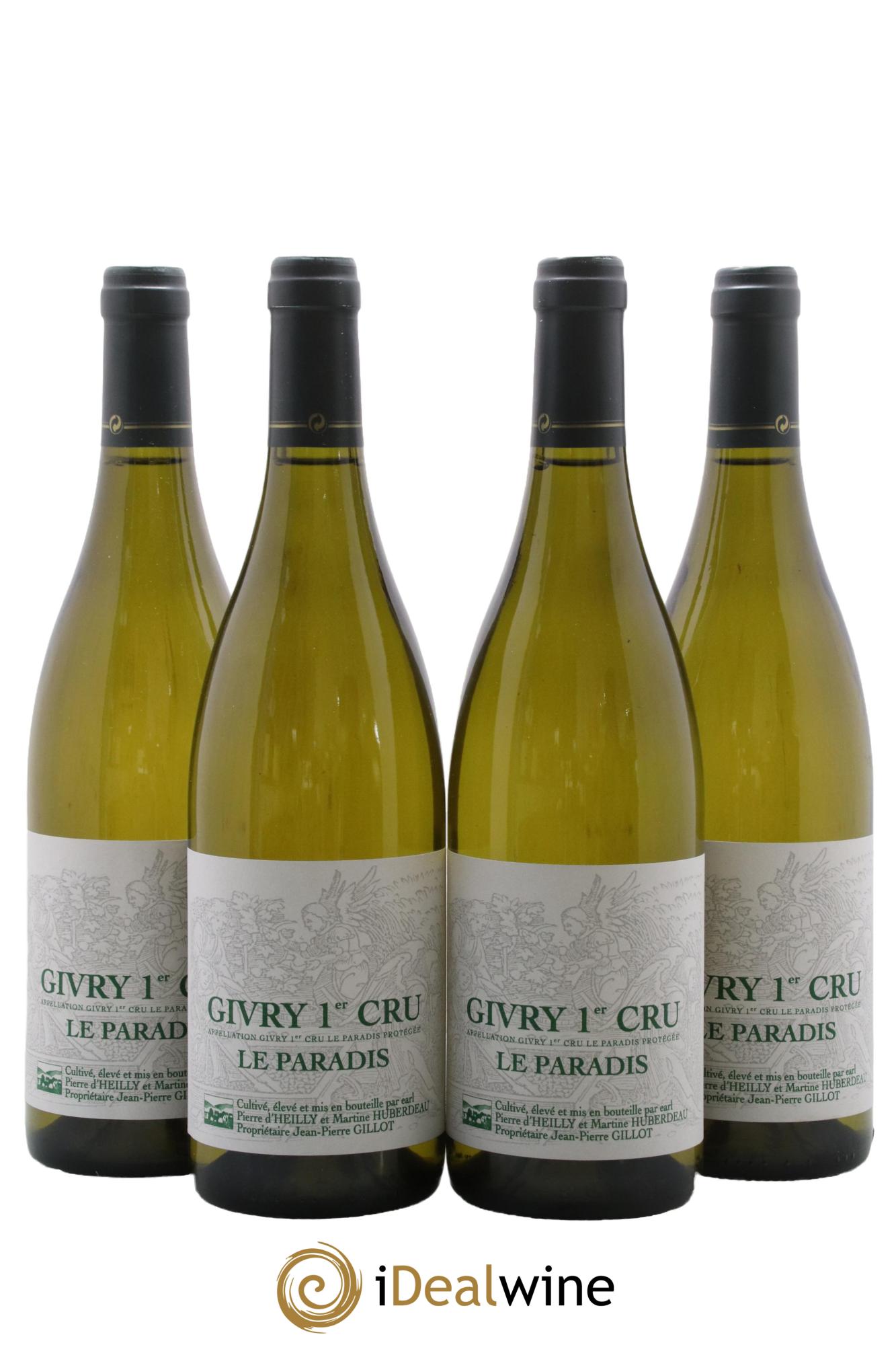 Givry 1er Cru Le Paradis Jean-Pierre Gillot 2015 - Lot de 4 bouteilles - 0