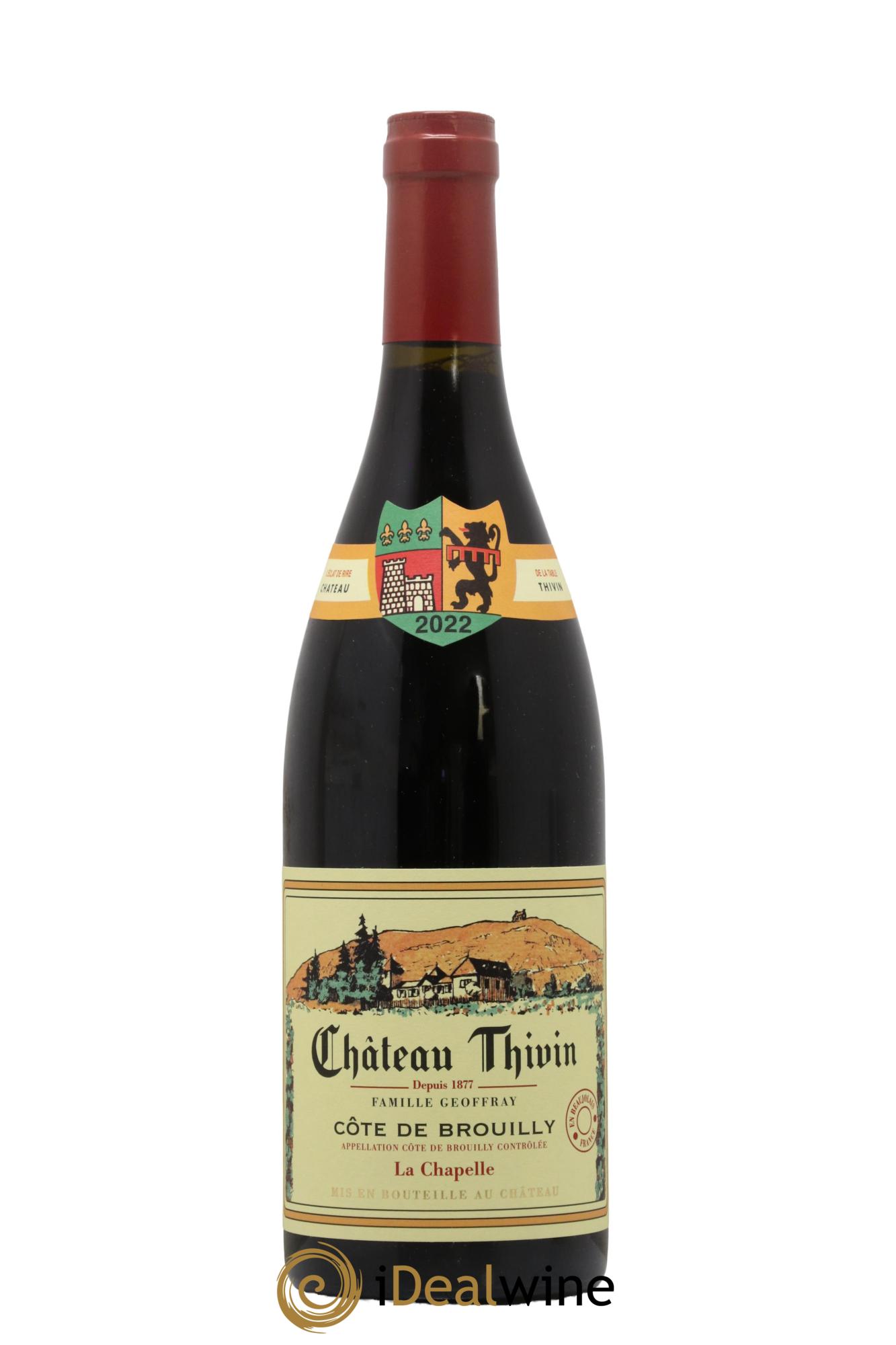 Côte de Brouilly Cuvée La Chapelle Château Thivin 2022 - Lot de 1 bouteille - 0