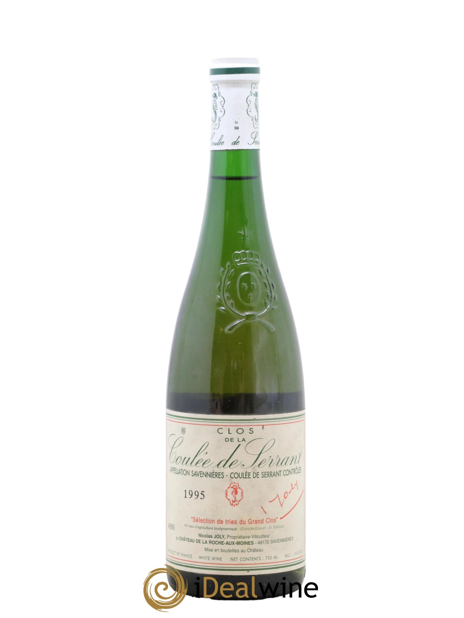 Savennières Séléction de tries du grand Clos Coulée de Serrant 1995 - Lot de 1 bouteille - 0