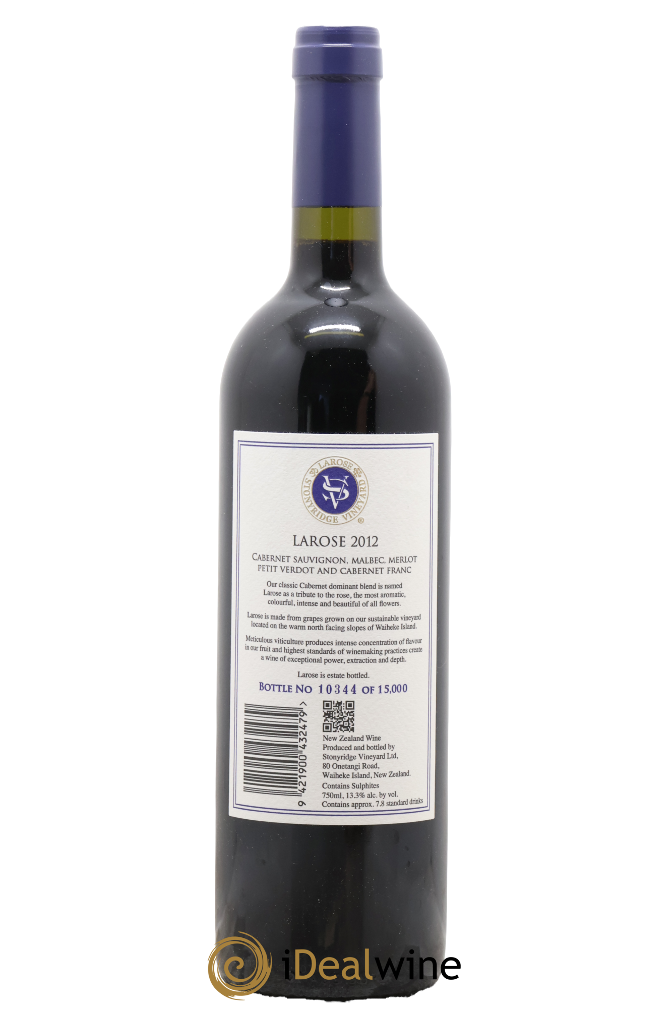 Nouvelle Zélande Waiheke Island Larose Stonyridge Vineyard 2012 - Lot de 1 bouteille - 1