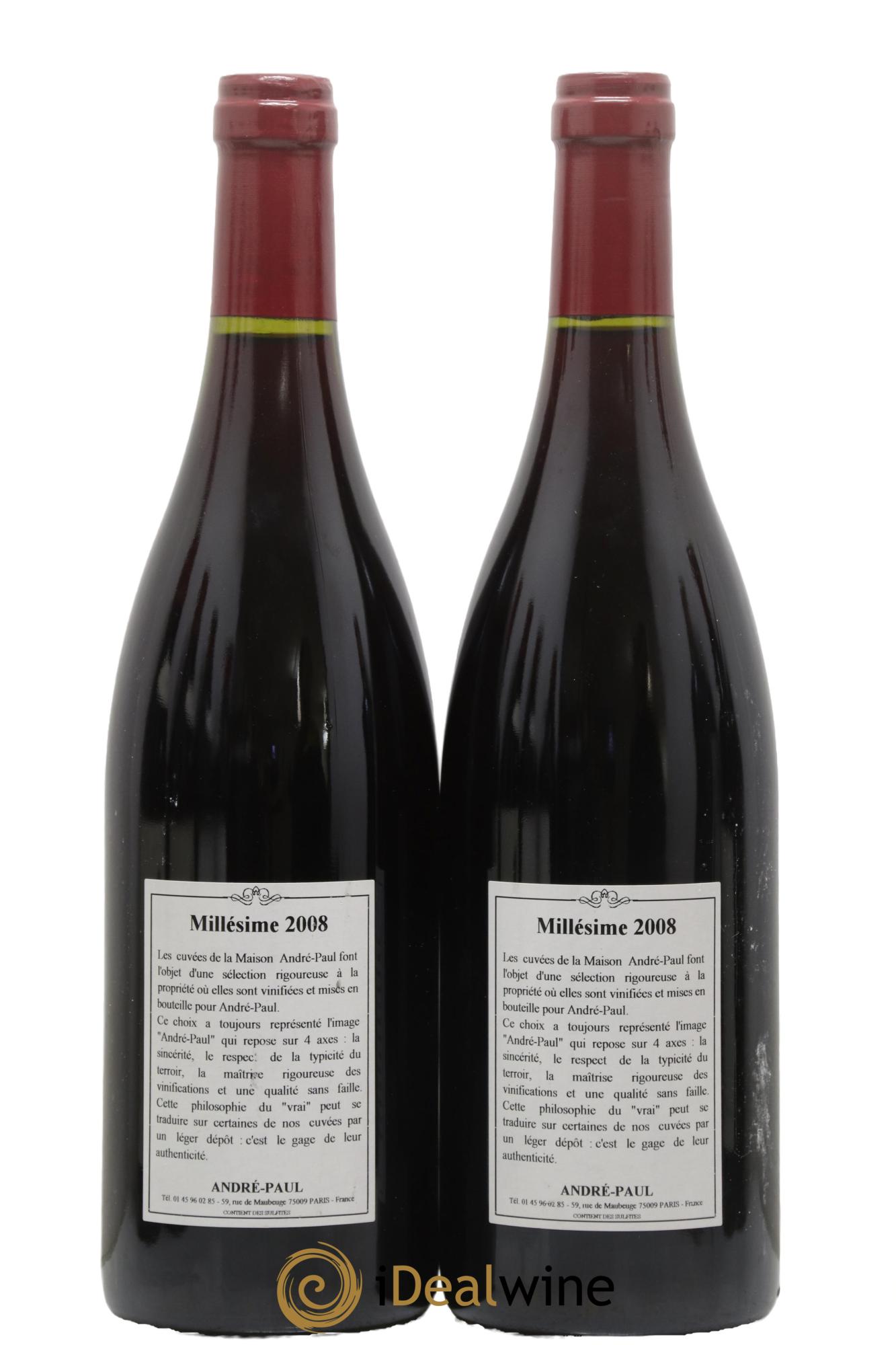 Bourgogne Vieilles Vignes Domaine Maréchal Caillot 2008 - Lot de 2 bouteilles - 1