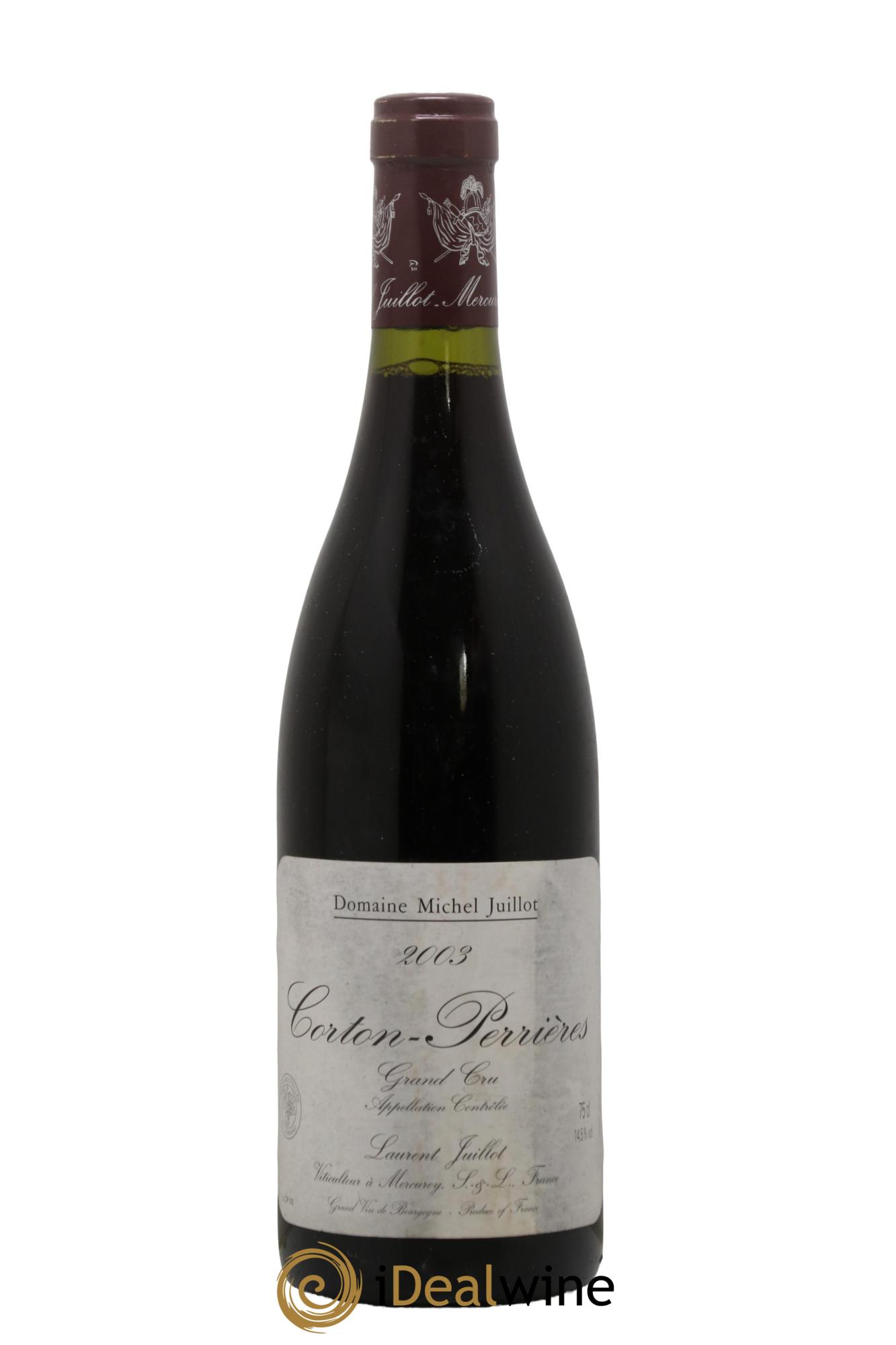 Corton-Perrières Grand Cru Michel Juillot (Domaine) 2003 - Lot de 1 bouteille - 0