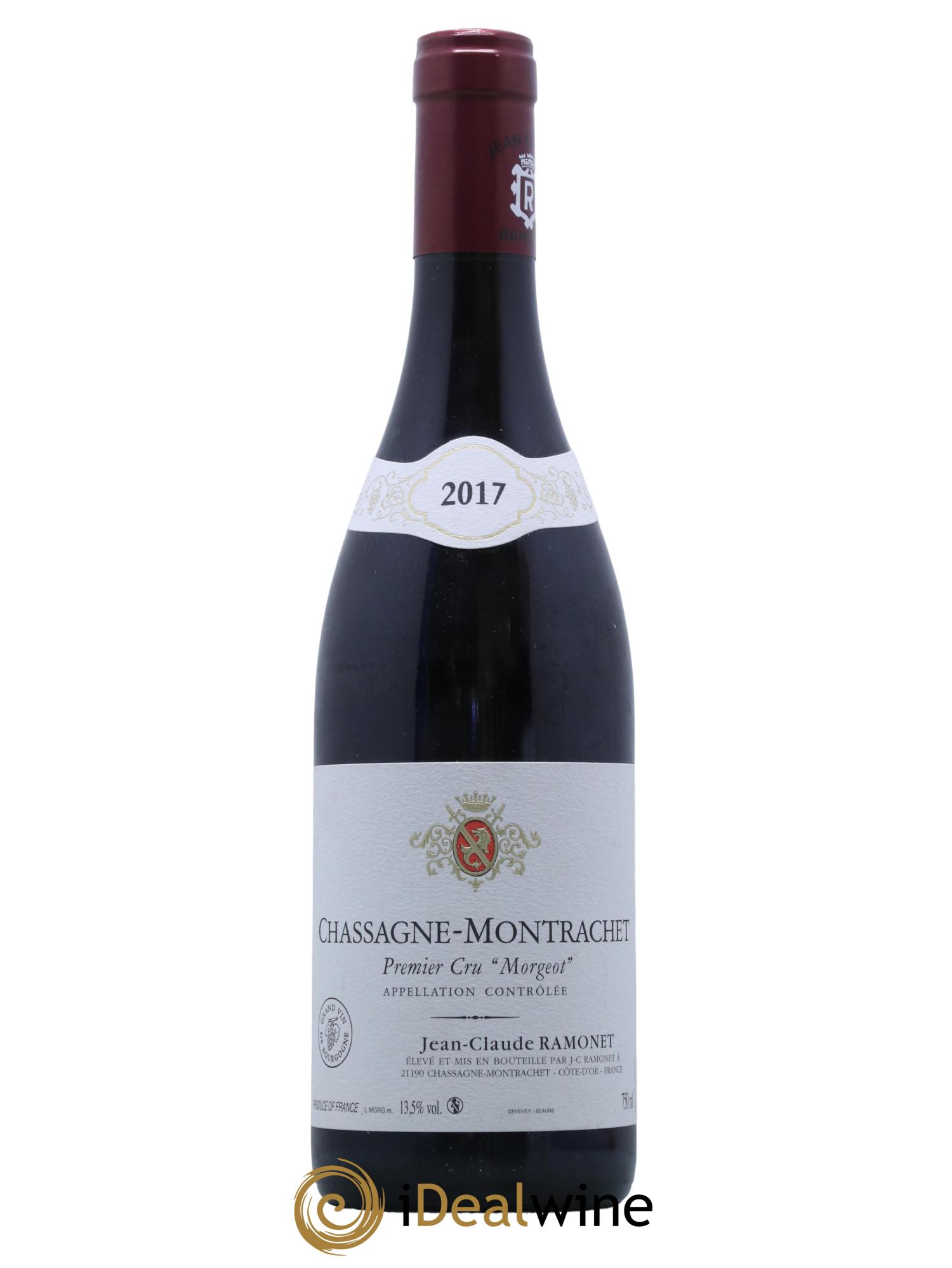 Chassagne-Montrachet 1er Cru Morgeot Ramonet (Domaine) 2017 - Lot de 1 bouteille - 0