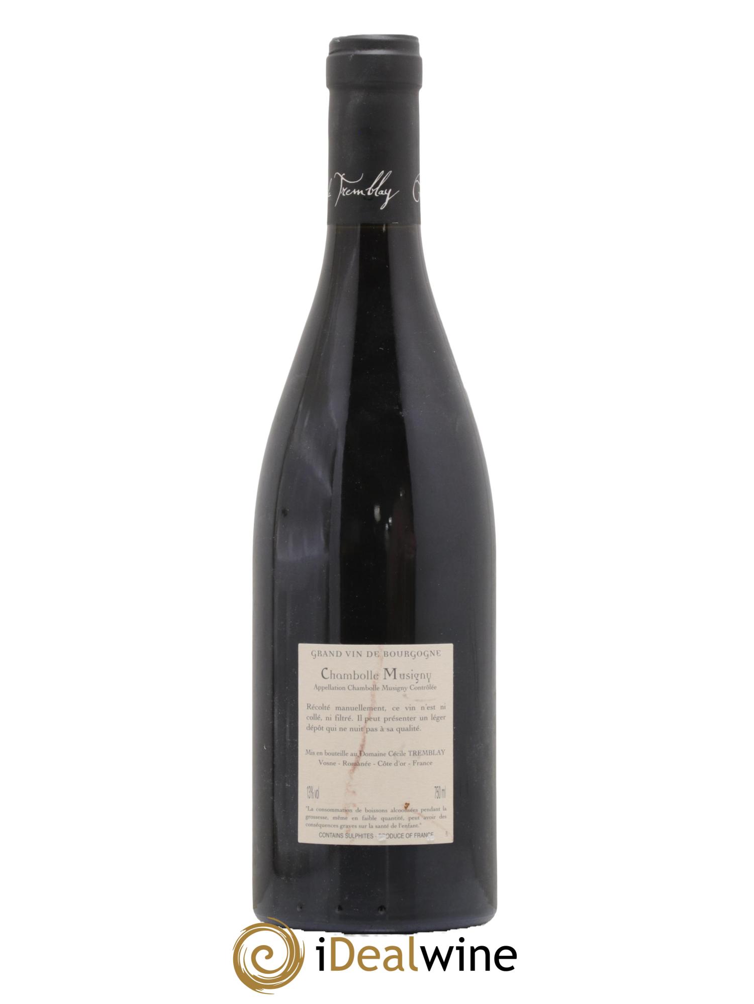 Chambolle-Musigny Les Cabottes Cécile Tremblay 2016 - Lot of 1 bottle - 1