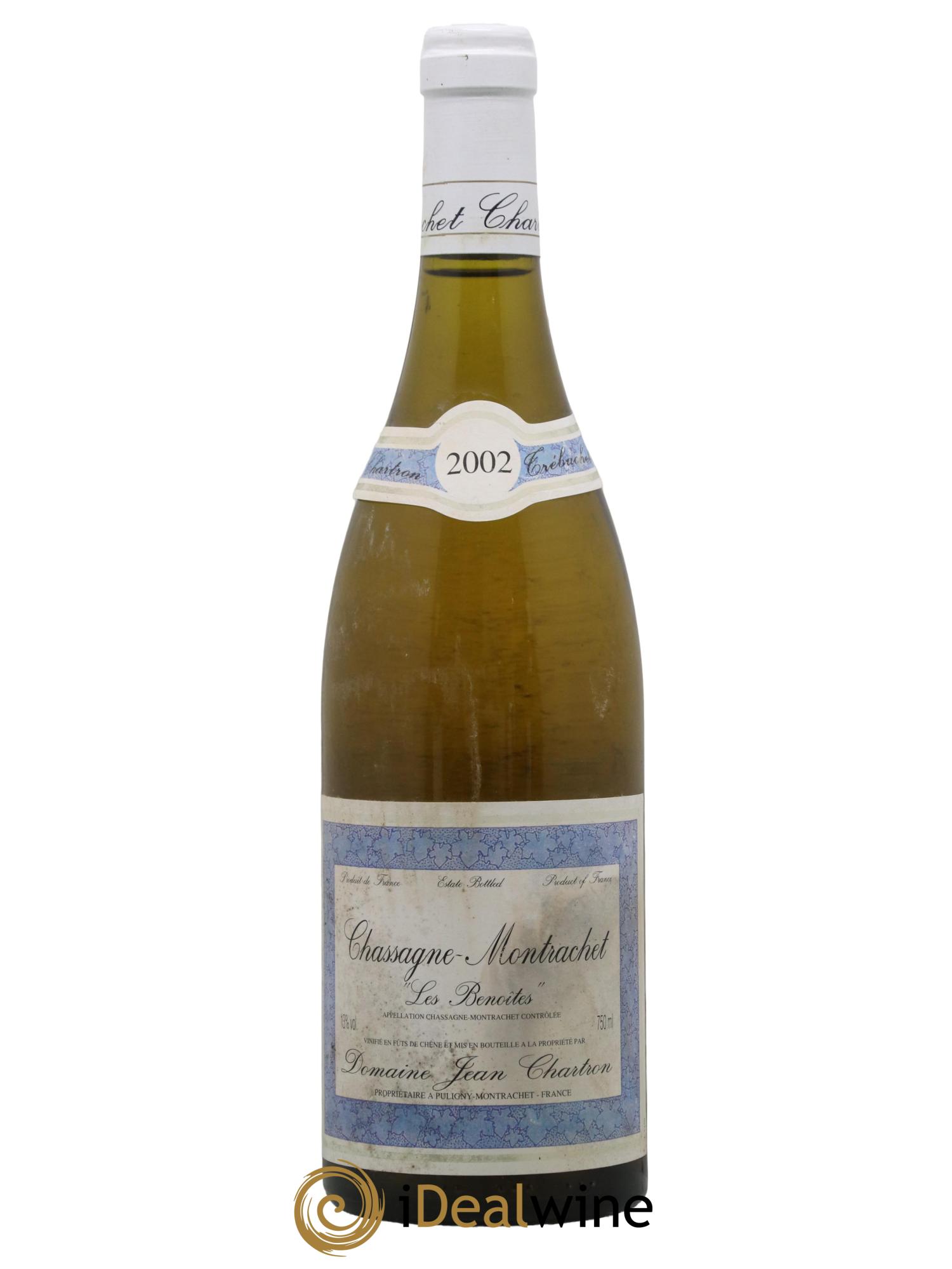 Chassagne-Montrachet Les Benoites Domaine Jean Chartron 2002 - Posten von 1 Flasche - 0
