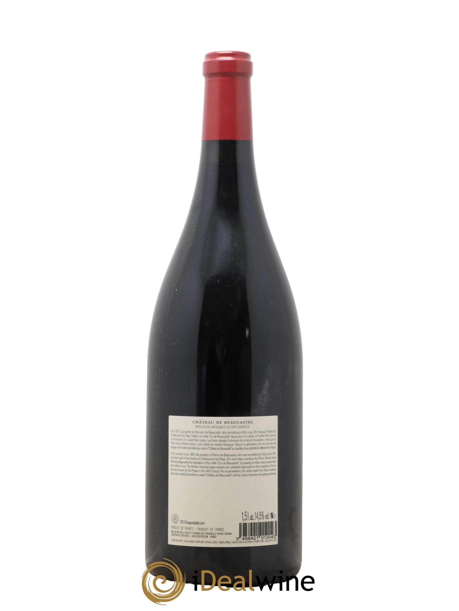 Châteauneuf-du-Pape Château de Beaucastel Famille Perrin 2012 - Posten von 1 Magnum - 1