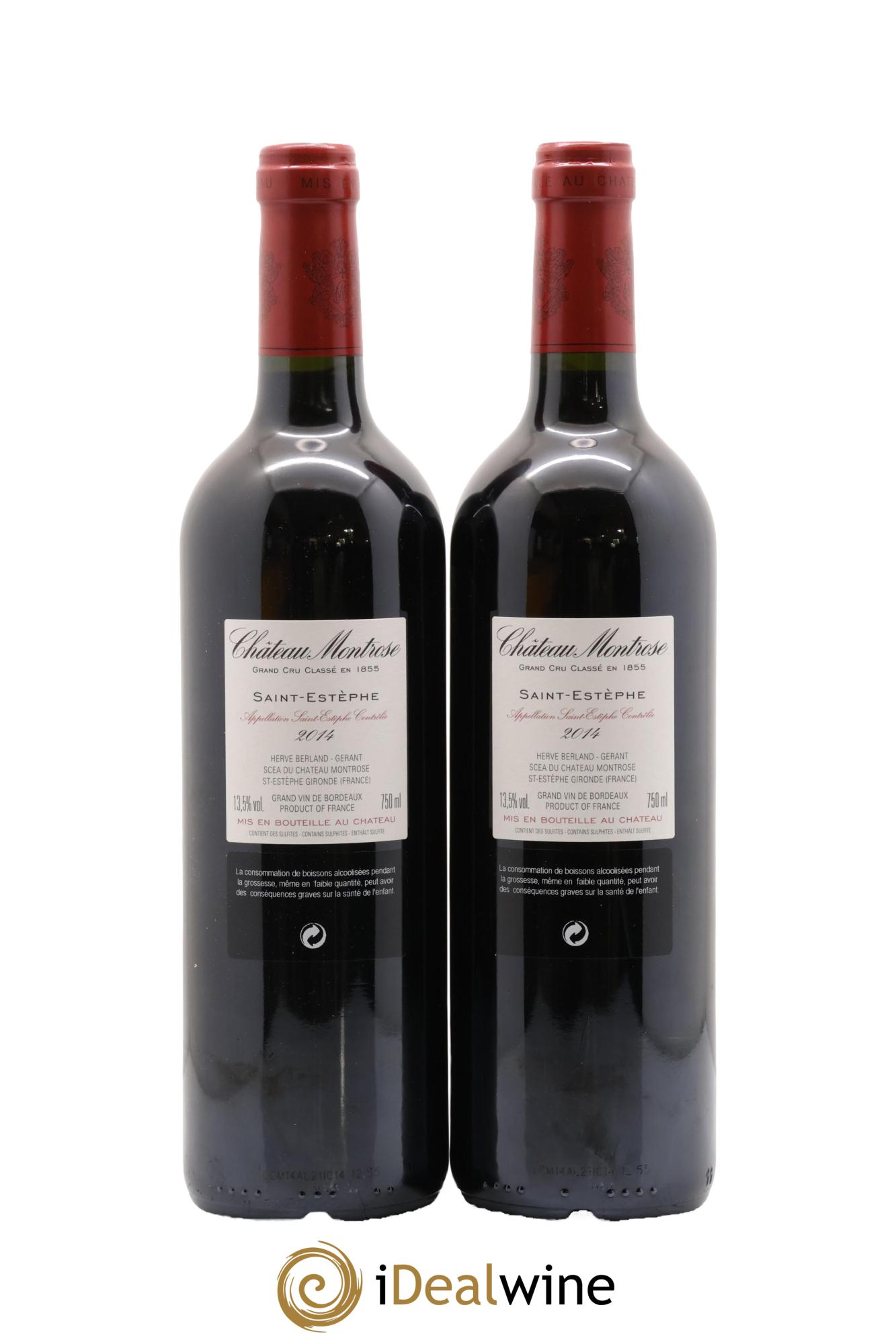 Château Montrose 2ème Grand Cru Classé 2014 - Lot de 2 bouteilles - 1