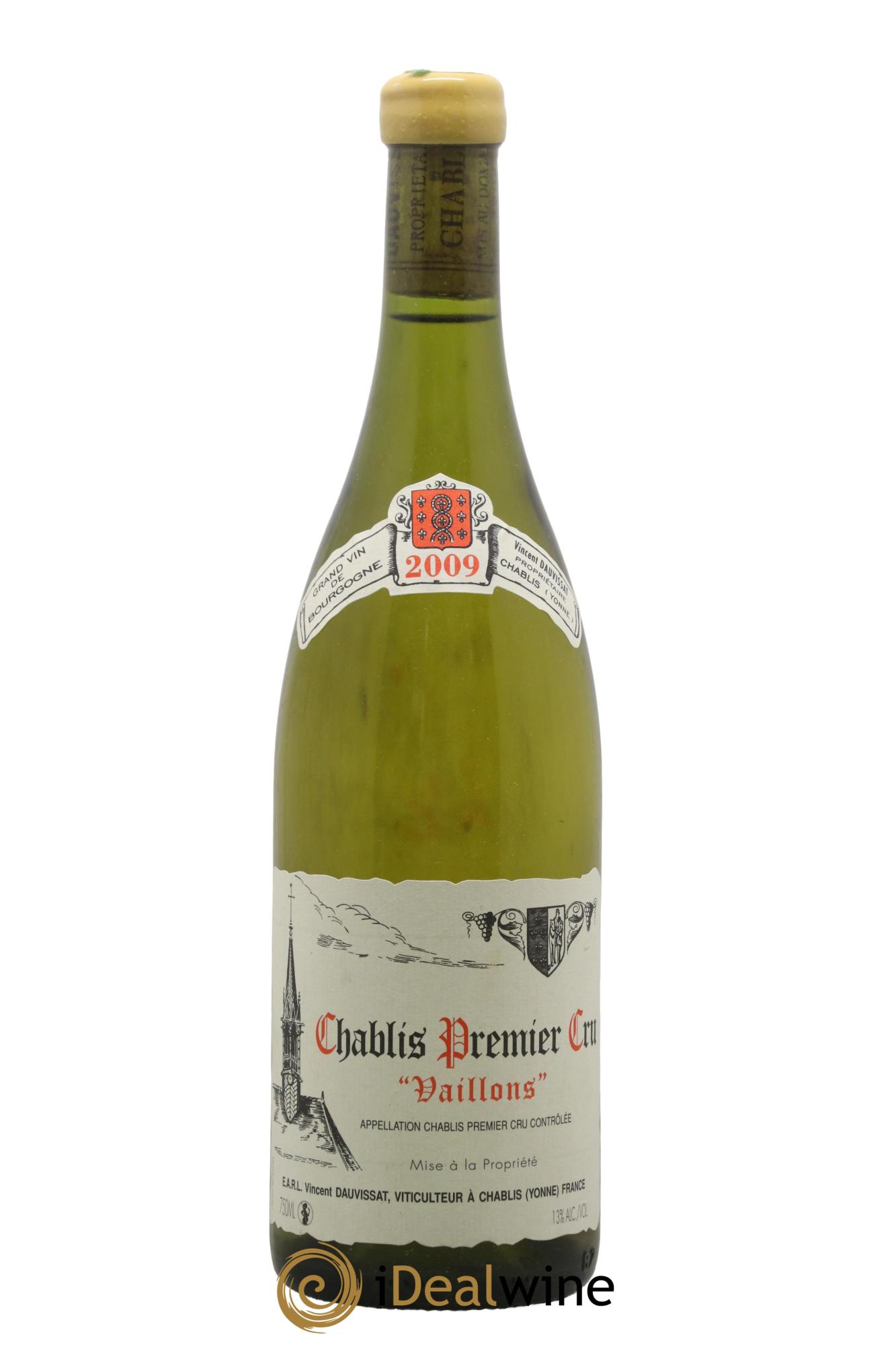 Chablis 1er Cru Vaillons Vincent Dauvissat (Domaine) 2009 - Posten von 1 Flasche - 0