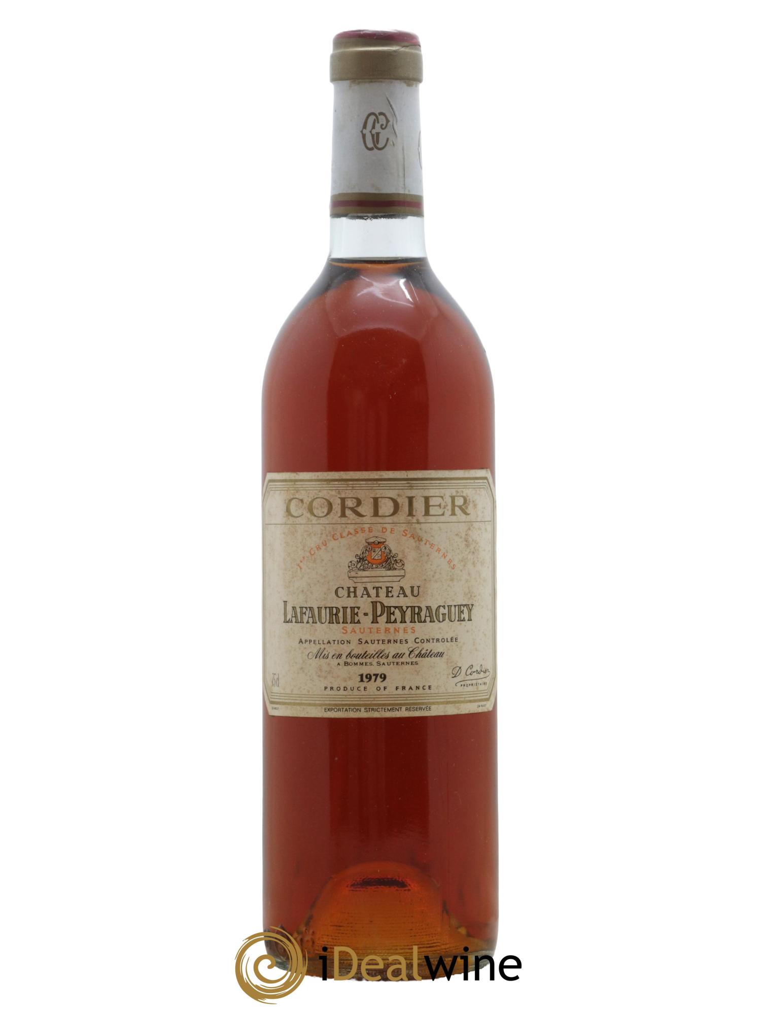 Château Lafaurie-Peyraguey 1er Grand Cru Classé 1979 - Lot de 1 bouteille - 0