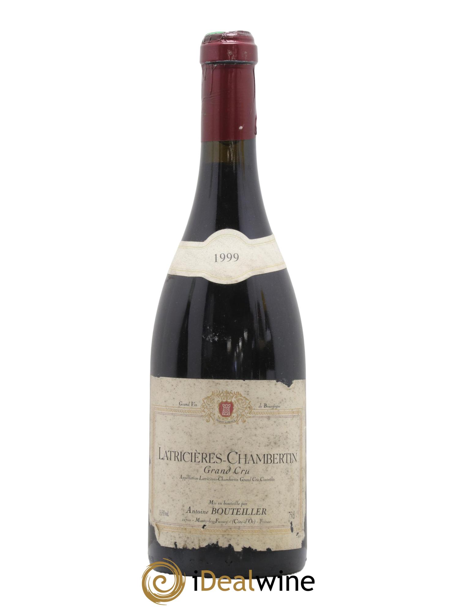 Latricières-Chambertin Grand Cru Domaine Antoine Bouteiller 1999 - Lot de 1 bouteille - 0