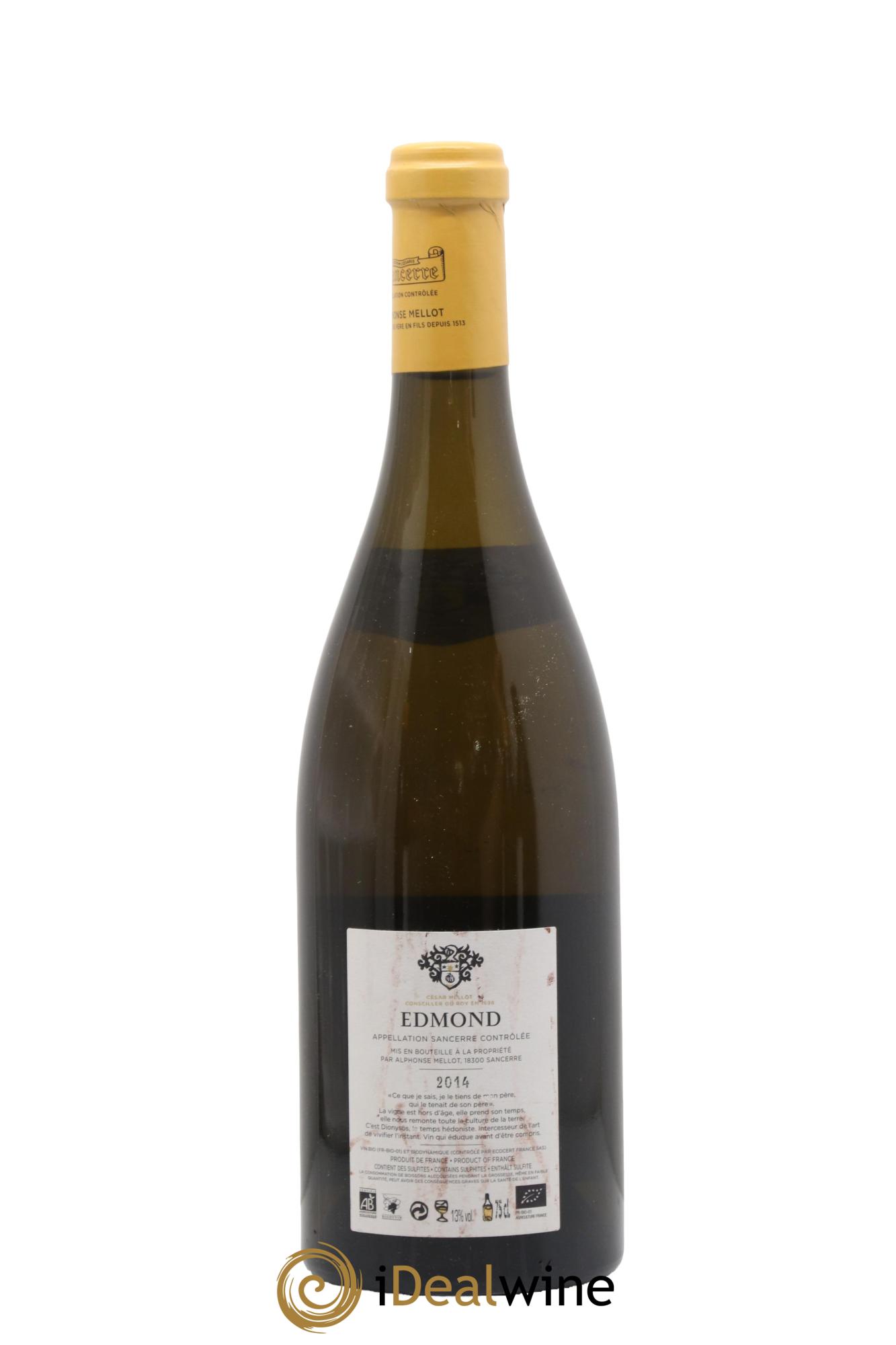 Sancerre Cuvée Edmond Alphonse Mellot 2014 - Lot of 1 bottle - 1