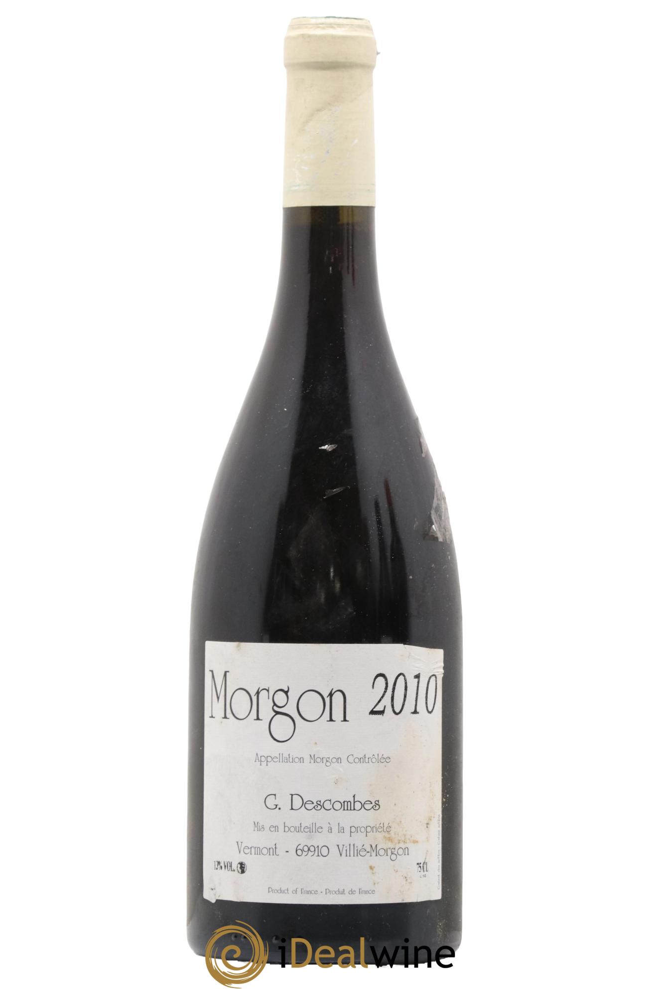 Morgon Vieilles vignes Georges Descombes (Domaine) 2010 - Lot de 1 bouteille - 0