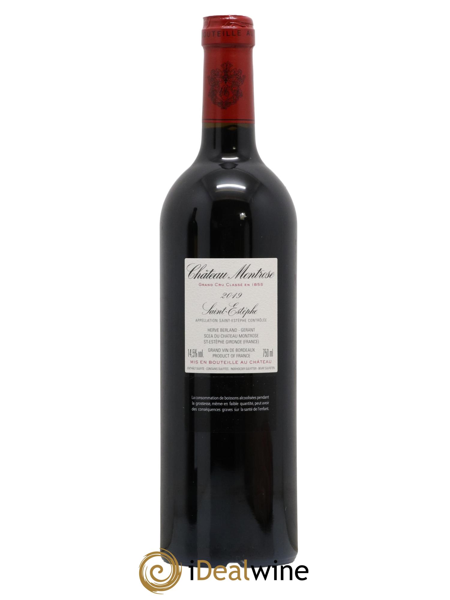 Château Montrose 2ème Grand Cru Classé 2019 - Lot de 1 bouteille - 1