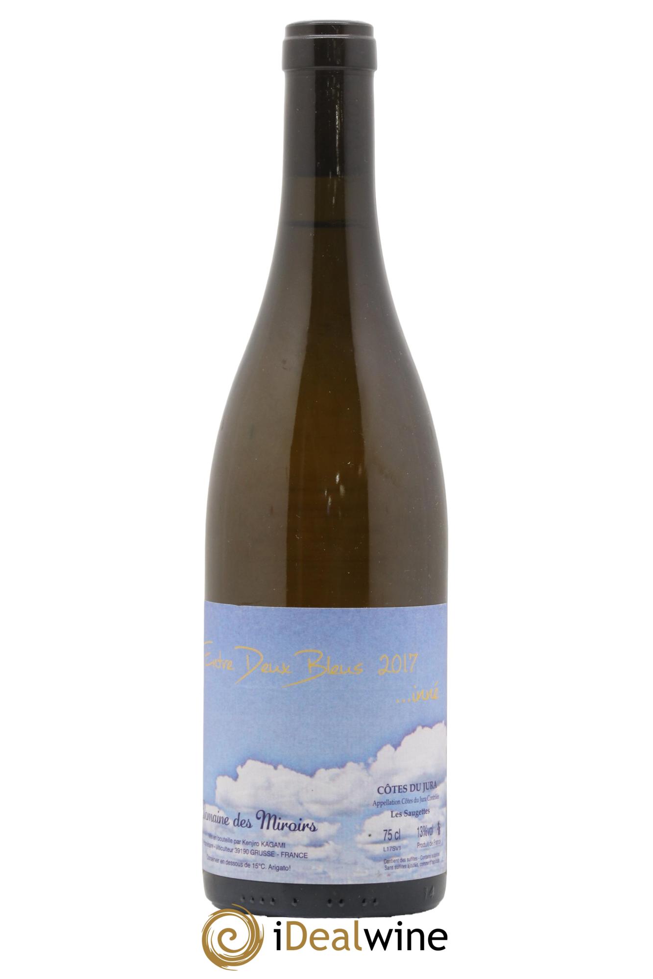 Côtes du Jura Entre Deux Bleus...inné Les Saugettes Kenjiro Kagami - Domaine des Miroirs 2017 - Lotto di 1 bottiglia - 1