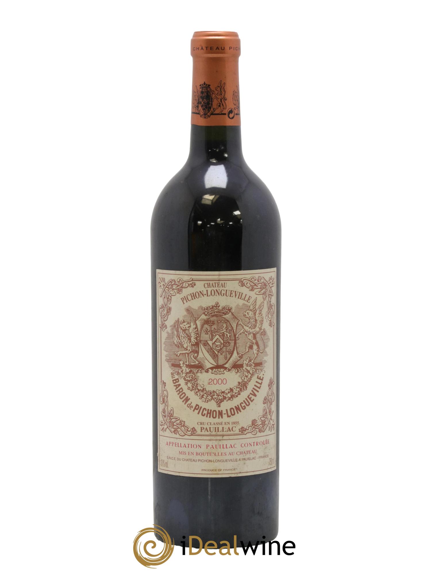 Pichon Longueville Baron 2ème Grand Cru Classé 2000 - Lot de 1 bouteille - 0