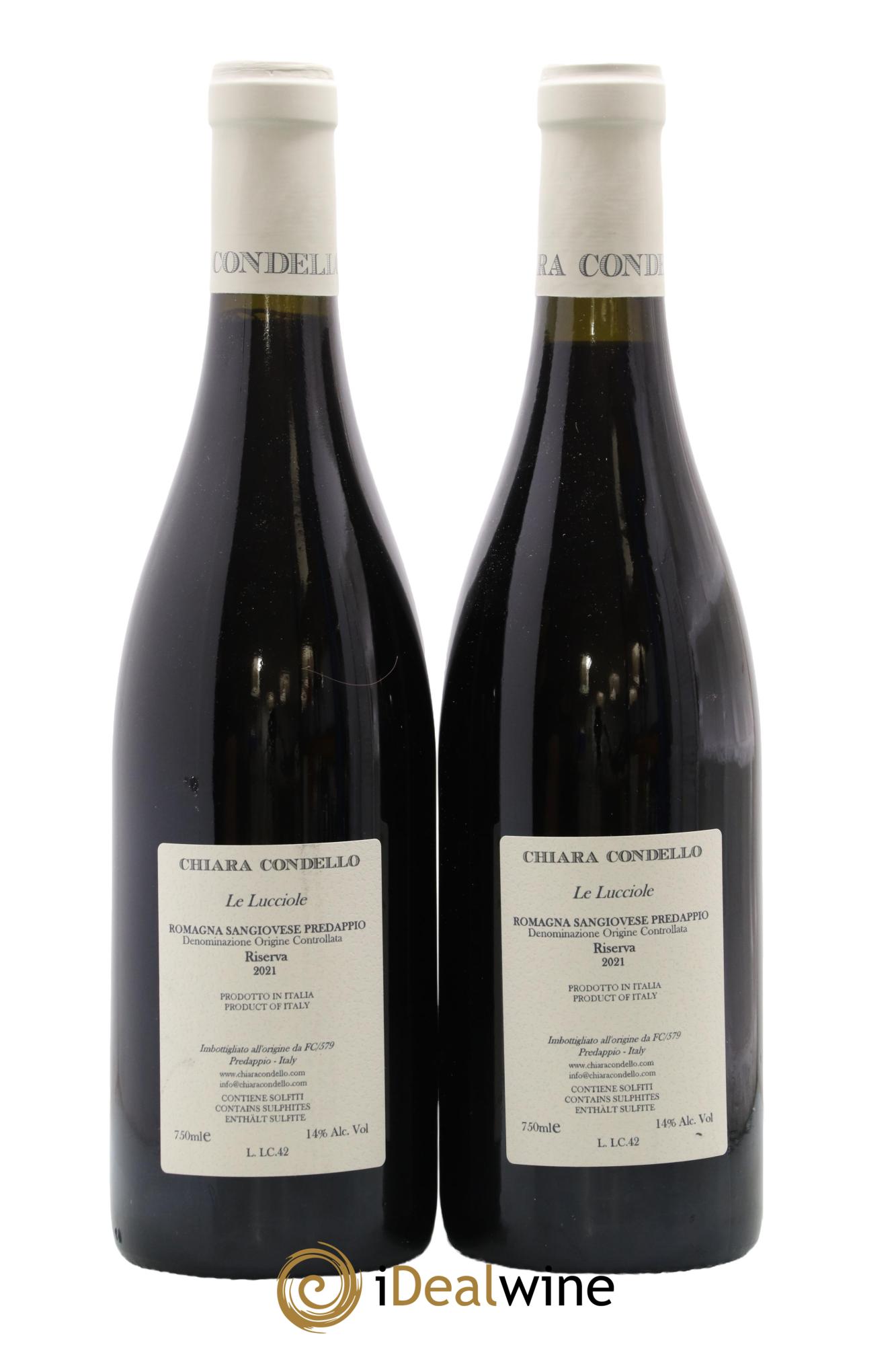 Sangiovese Di Romagna Predappio DOC Chiara Condello Le Lucciole Riserva 2021 - Lotto di 2 bottiglie - 1
