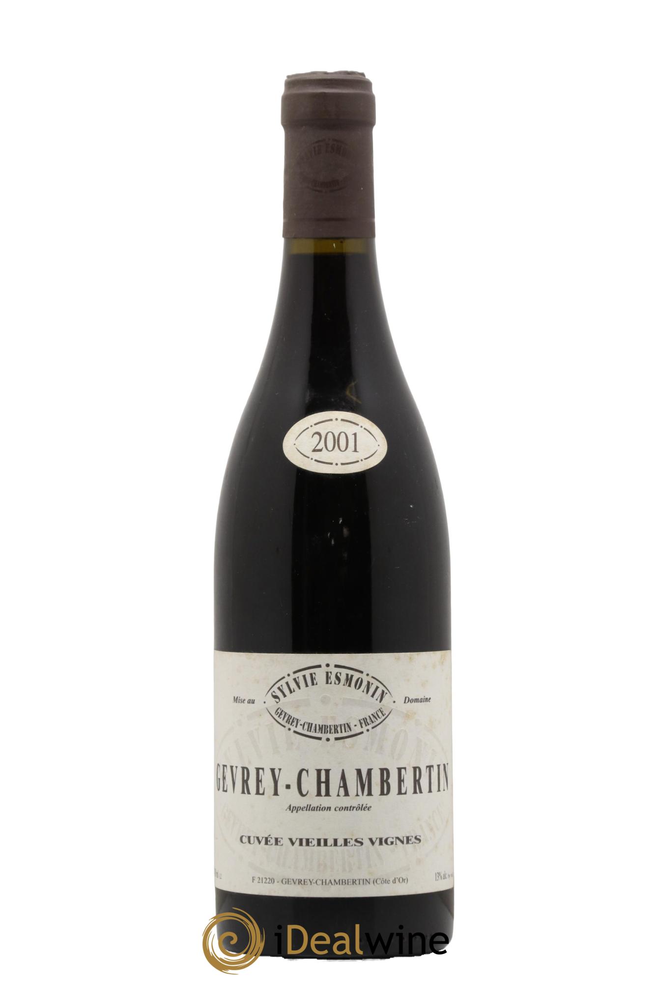 Gevrey-Chambertin Vieilles Vignes Sylvie Esmonin 2001 - Lot de 1 bouteille - 0
