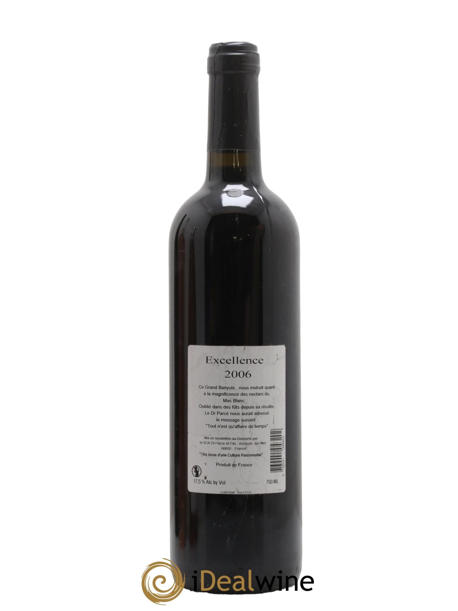 Banyuls Excellence Domaine du Mas Blanc 2006 - Lot de 1 bouteille - 1